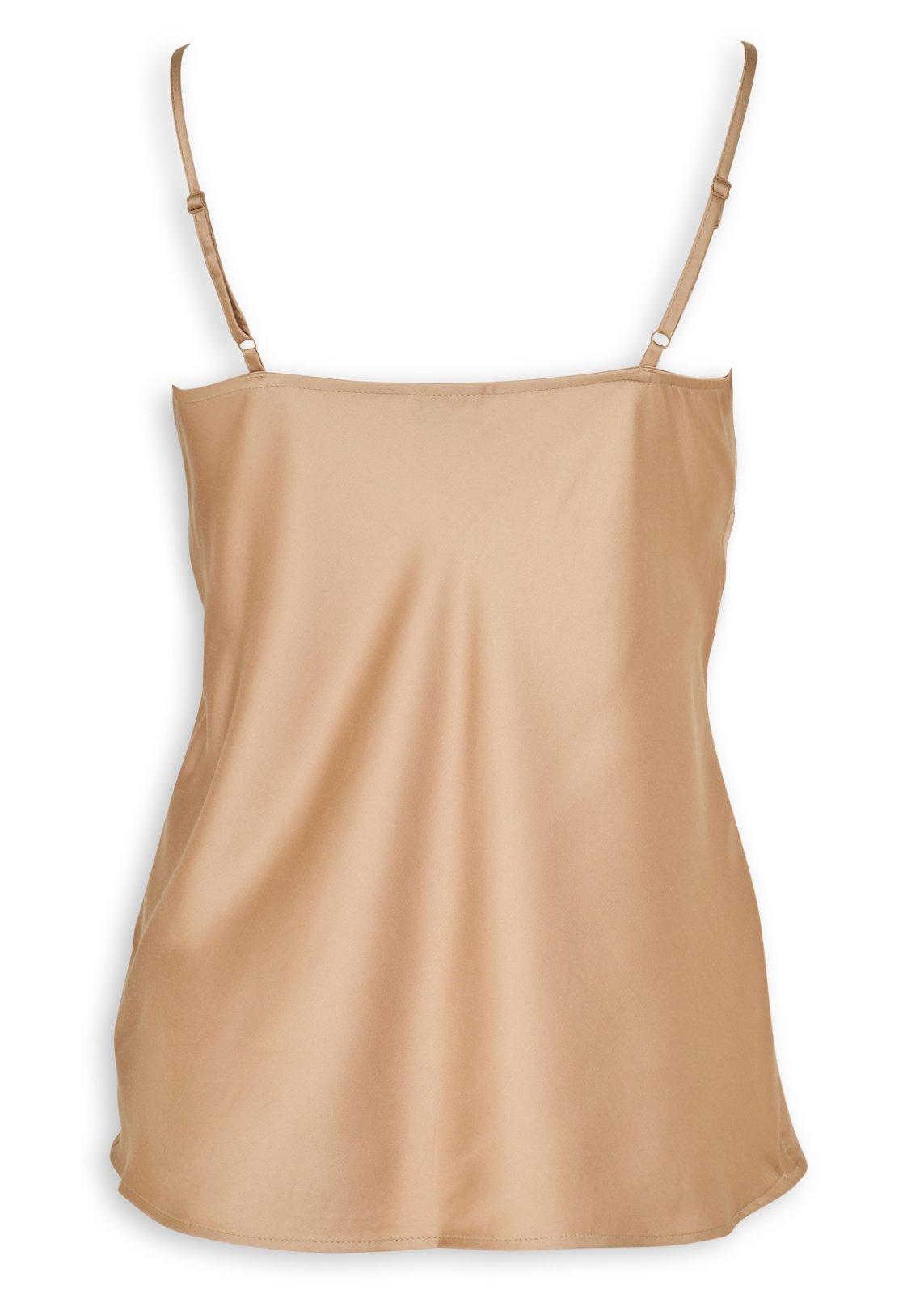 Beige Satin Lace Detail Camisole (3260817) | Truworths