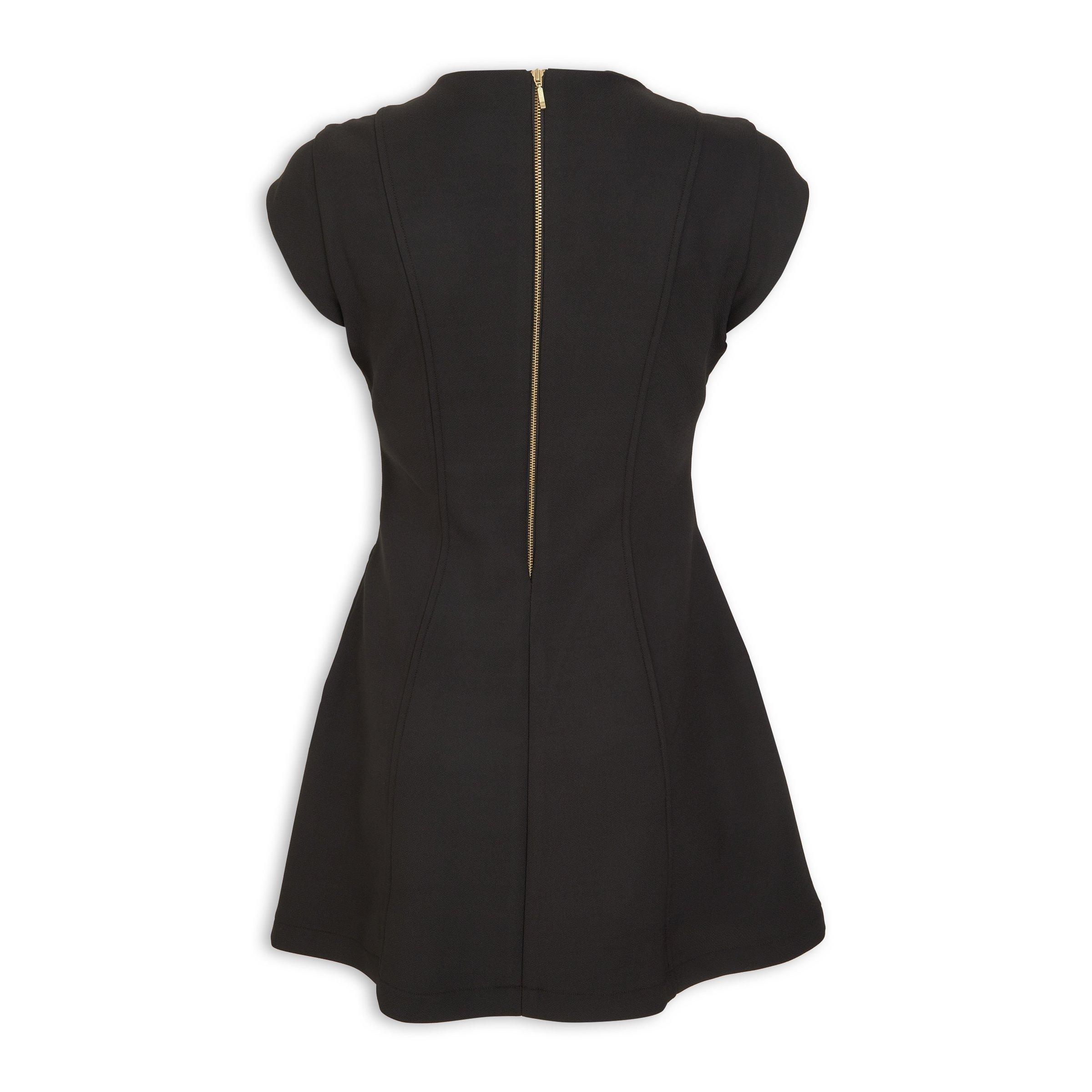Black Panelled Mini Dress (3260987) | X&O Ladies