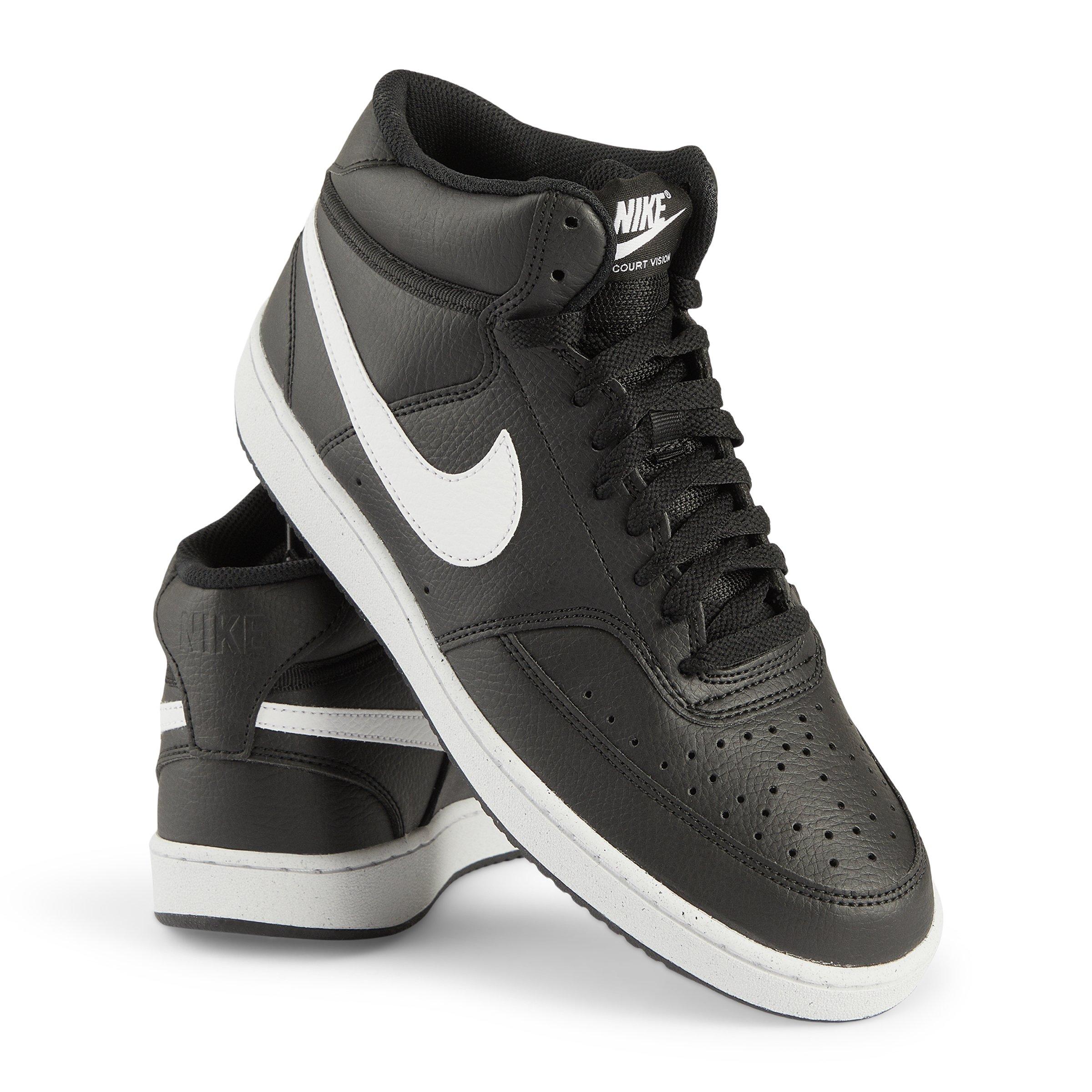 Black Court Vision Mid Next Nature Sneakers (3261576) | Nike