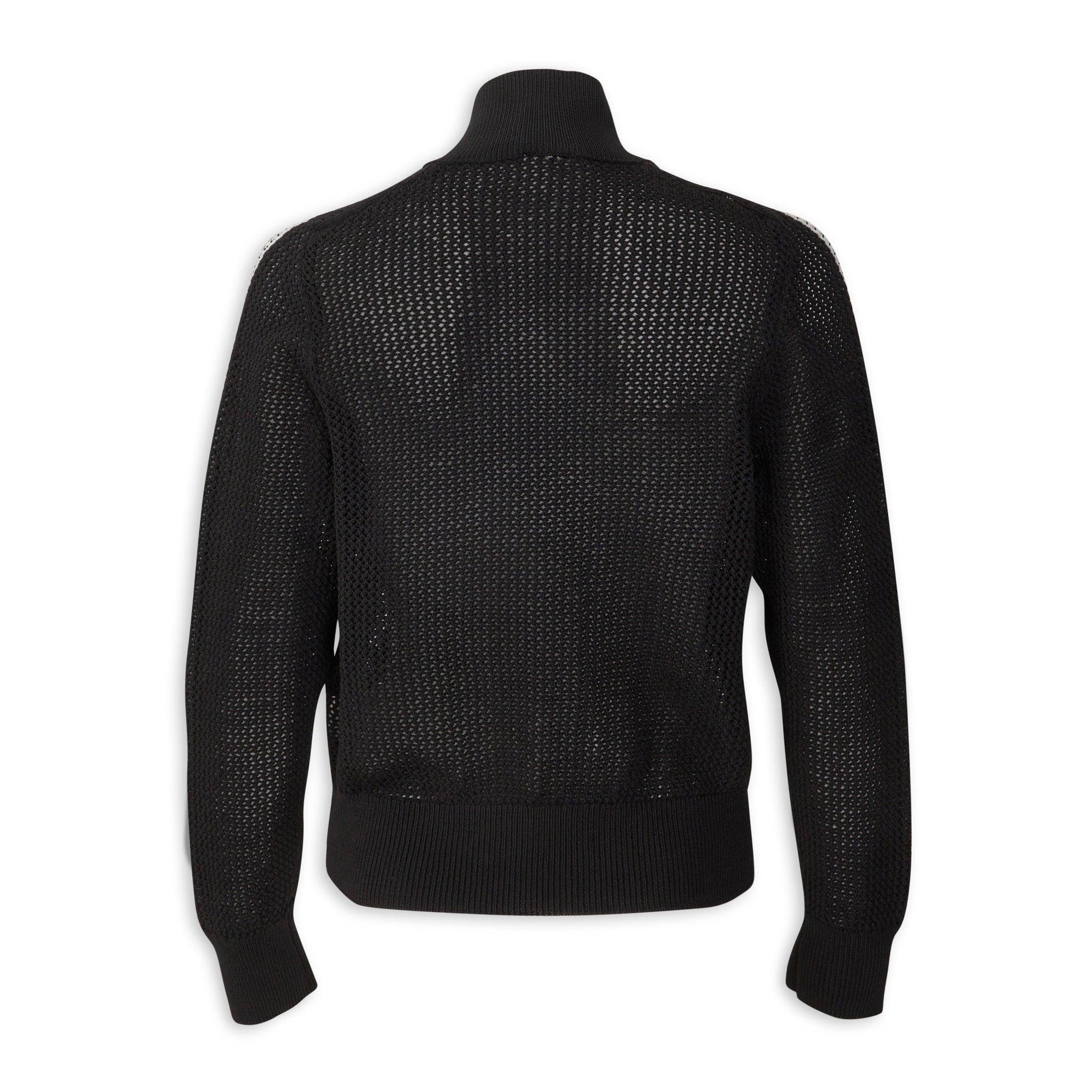 Black Knitted Crochet Firebird Track Top (3261924) | Adidas