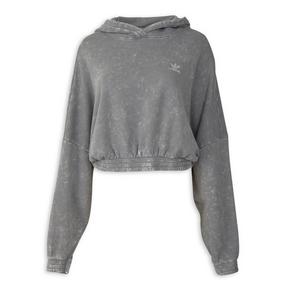 Grey Washed Cropped Hoodie (3262062) | Adidas