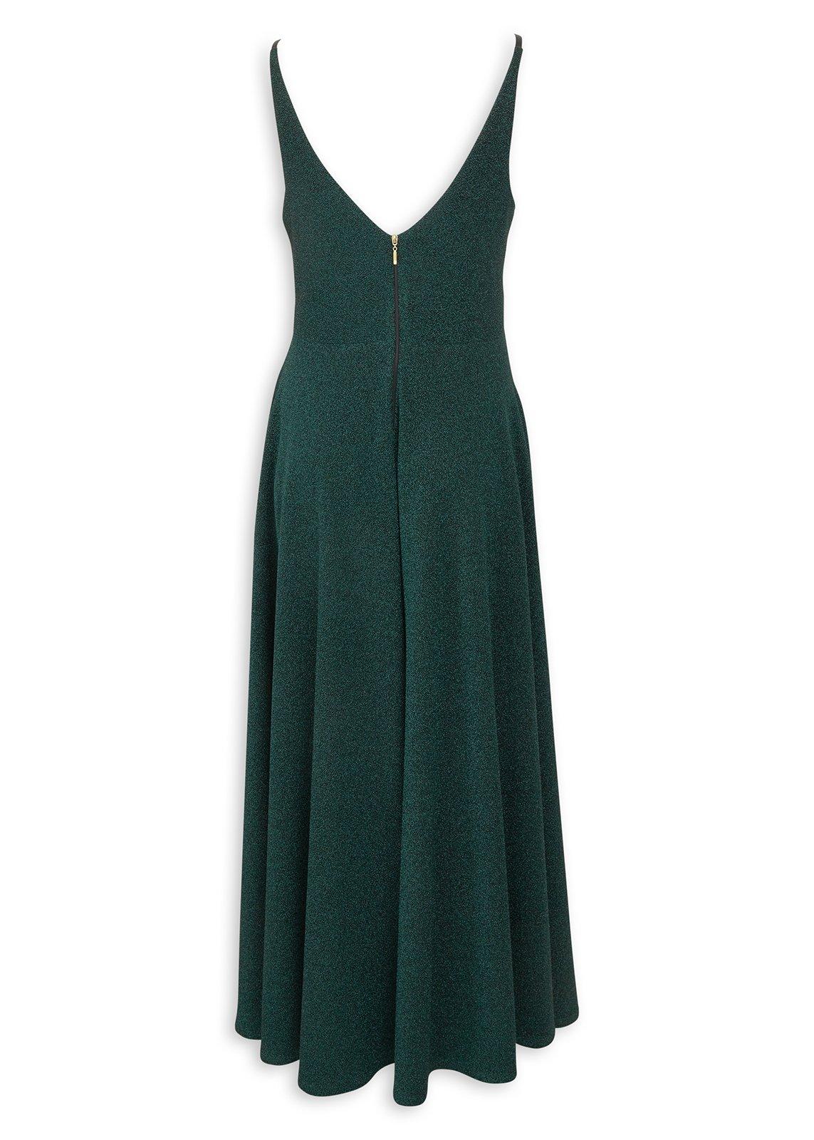 Emerald Green Shimmer V-Neck Maxi Dress (3262217) | Truworths