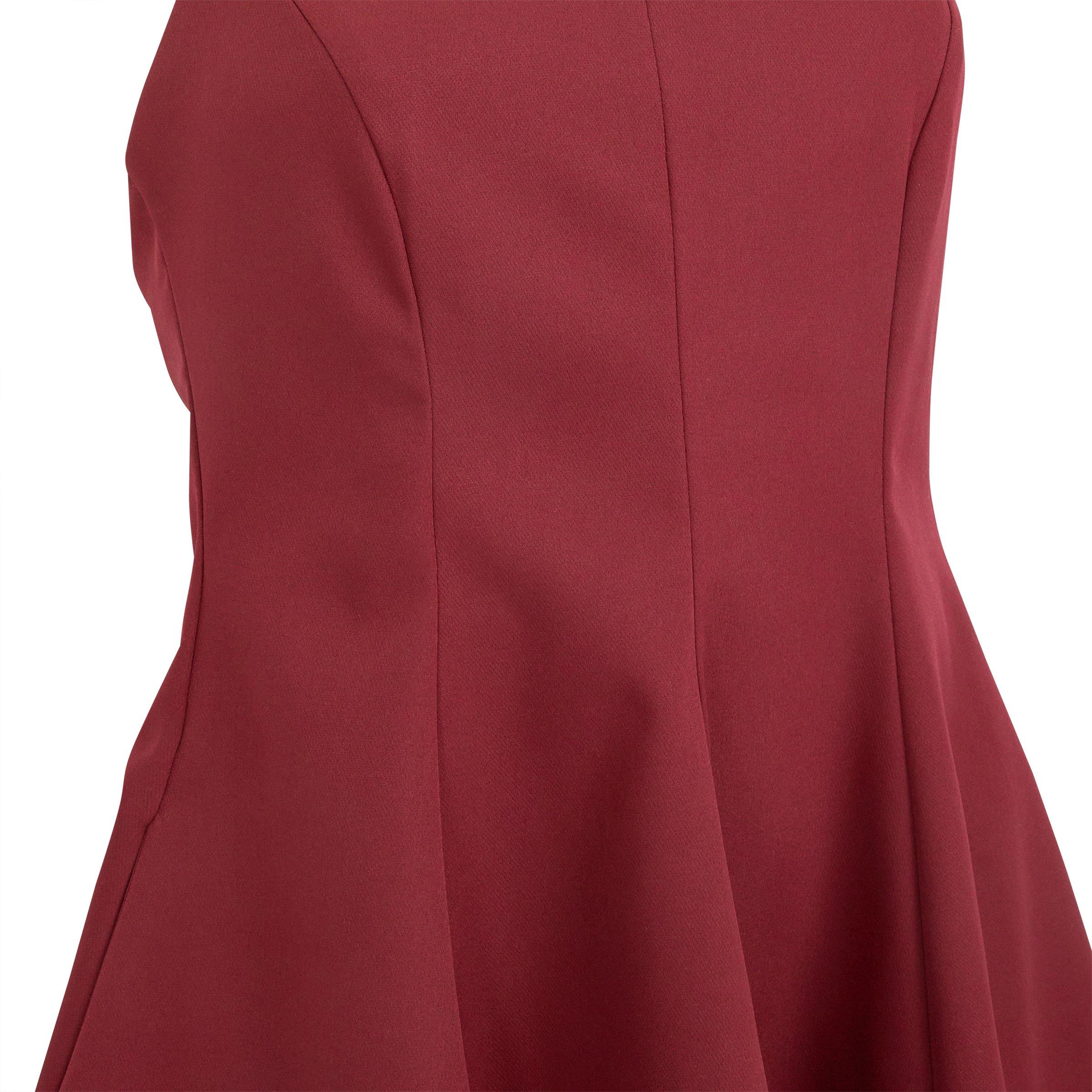Burgundy Halter Mini Dress (3262298) | Arlow