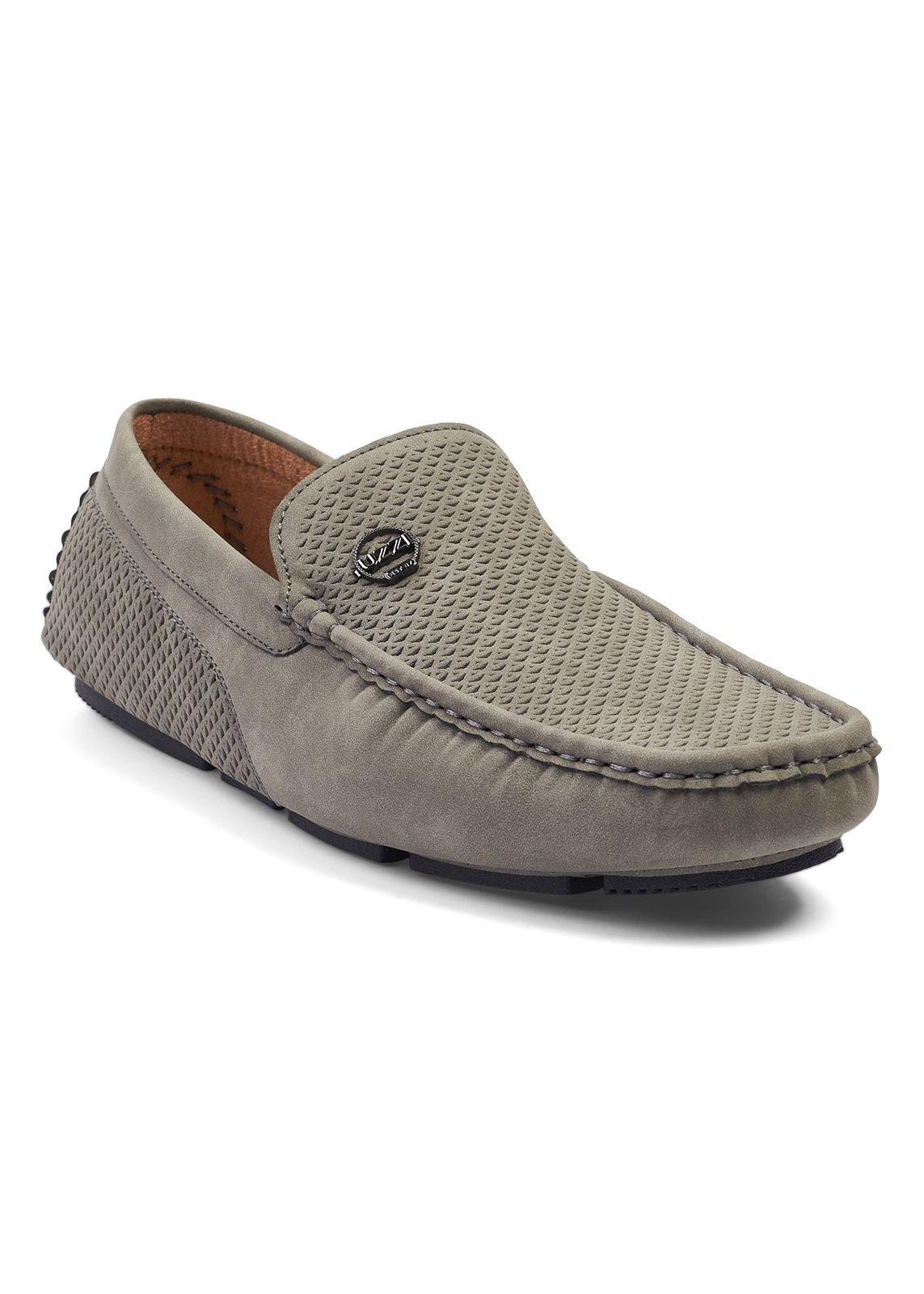 Coshian① Charcoal Grey Driver Loafers (3262420) | UZZI