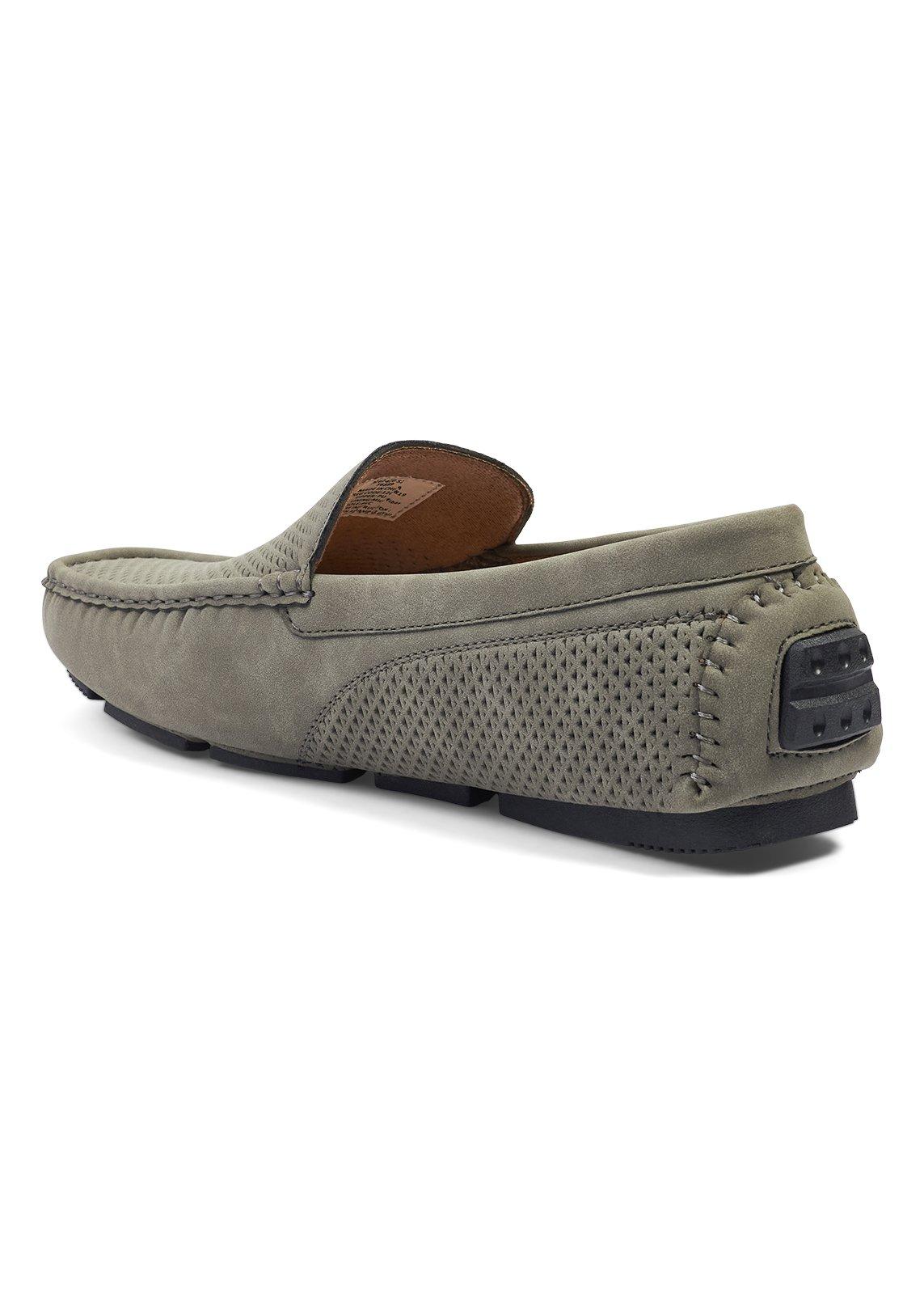 Coshian① Charcoal Grey Driver Loafers (3262420) | UZZI
