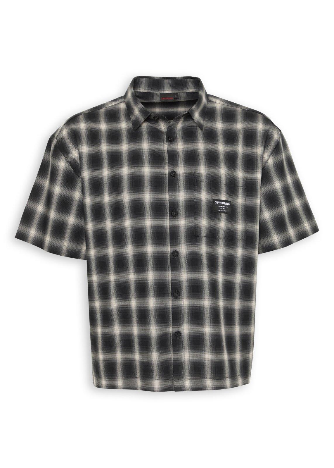 Black Ombre Check Short-Sleeve Shirt | Men's Tops | Truworths
