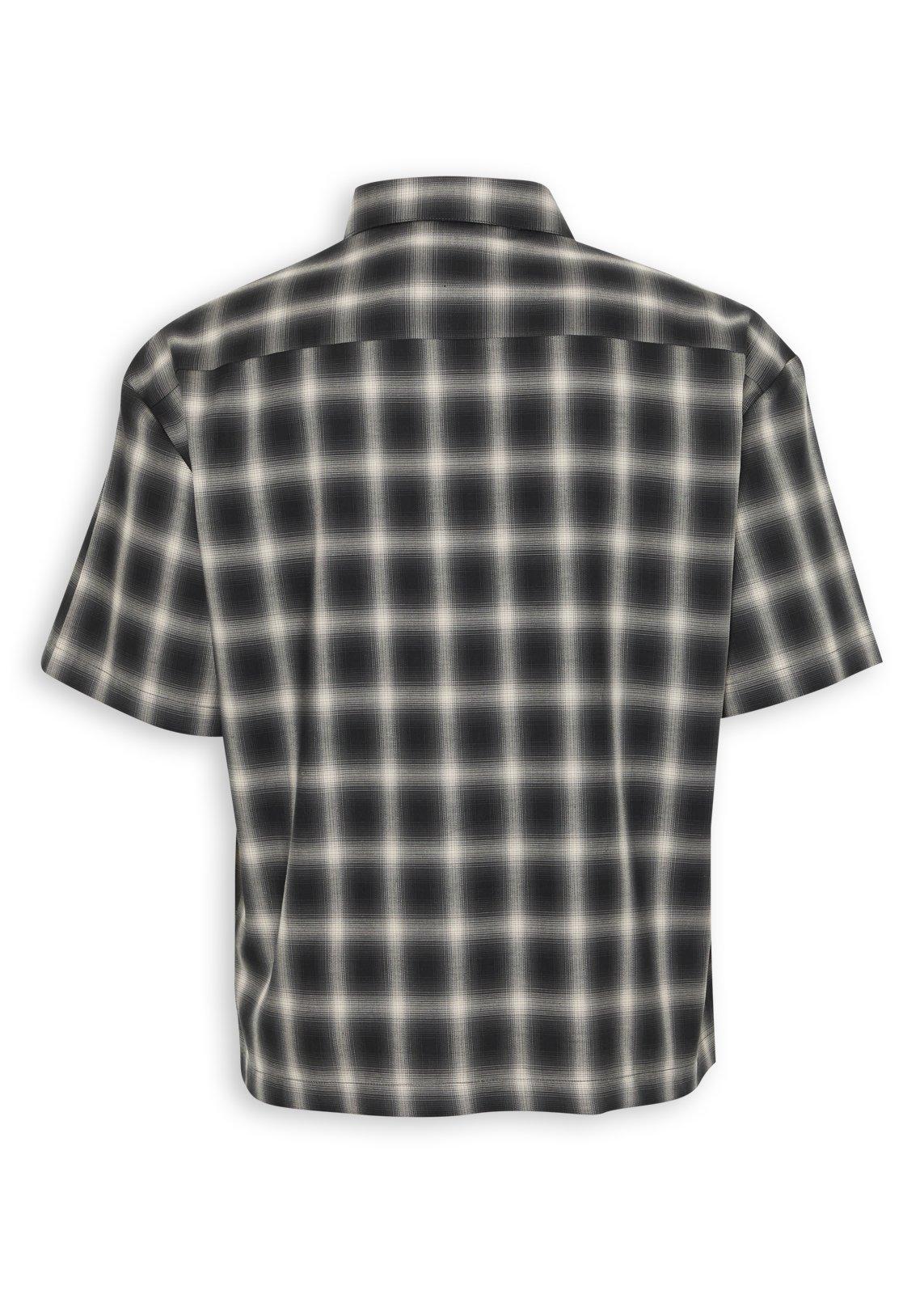 Black Ombre Check Short-Sleeve Shirt | Men's Tops | Truworths