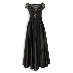 slim fit dress slacks High-Low White Graduation Dress with Lace Ruffle White / 4