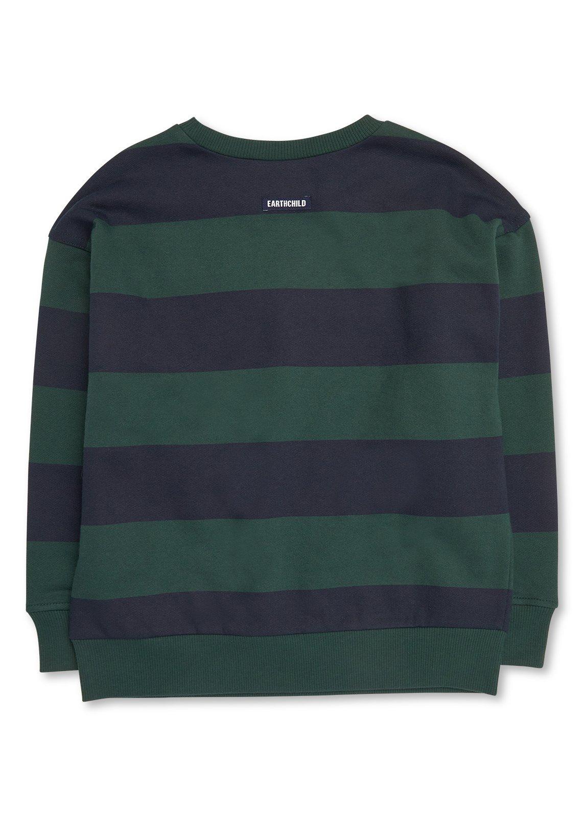 Kid Boys Navy and Emerald Striped Top (3264723) | Earthchild