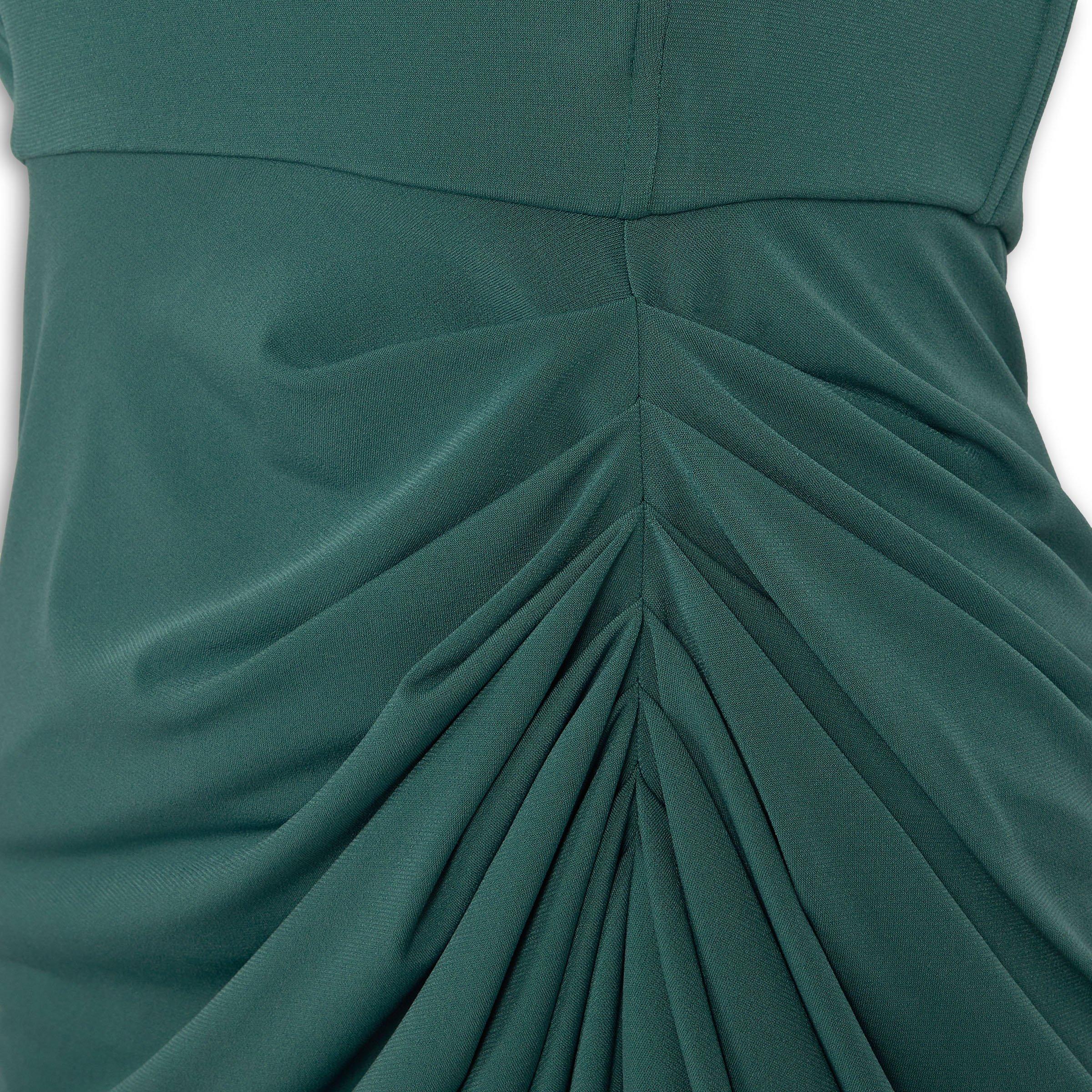 green boob tube dress Lime Green Maxi Dress main image 0