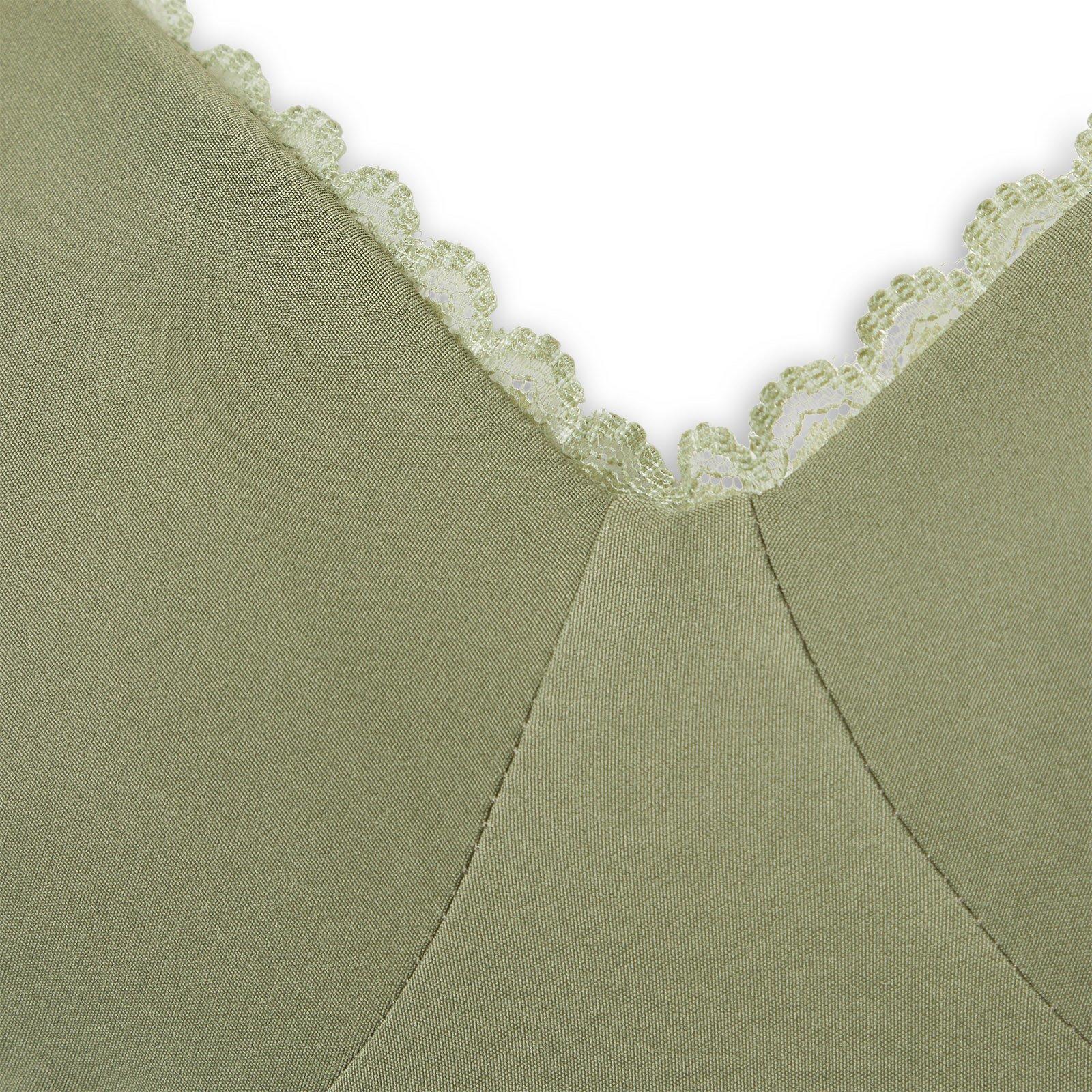 strapless open back dress Hyacinth House Olive Green Ruffle Collar Louisa Maxi Dress Olive Green / XL main image 1