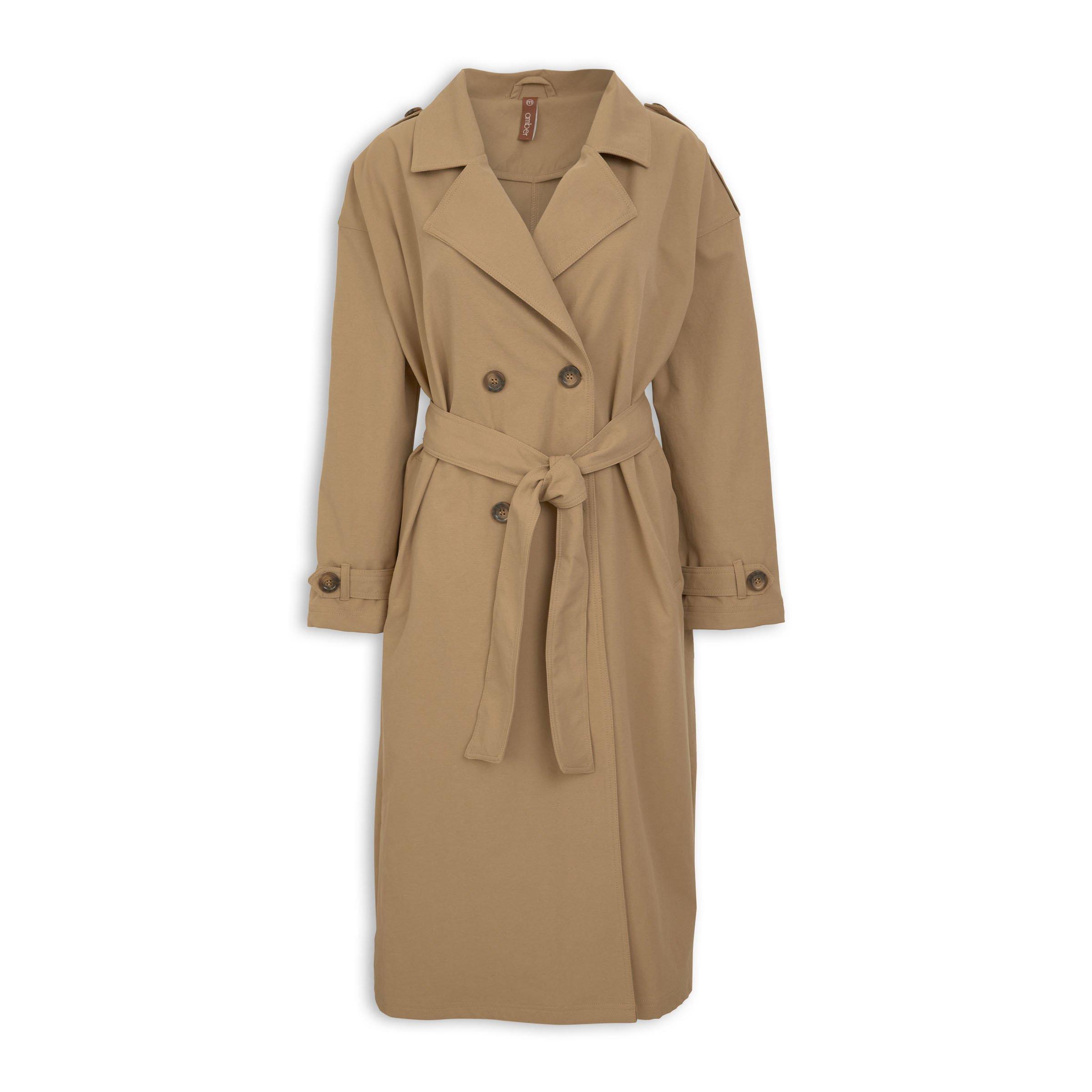 Camel Brown Trench Coat (3265566) | Amber