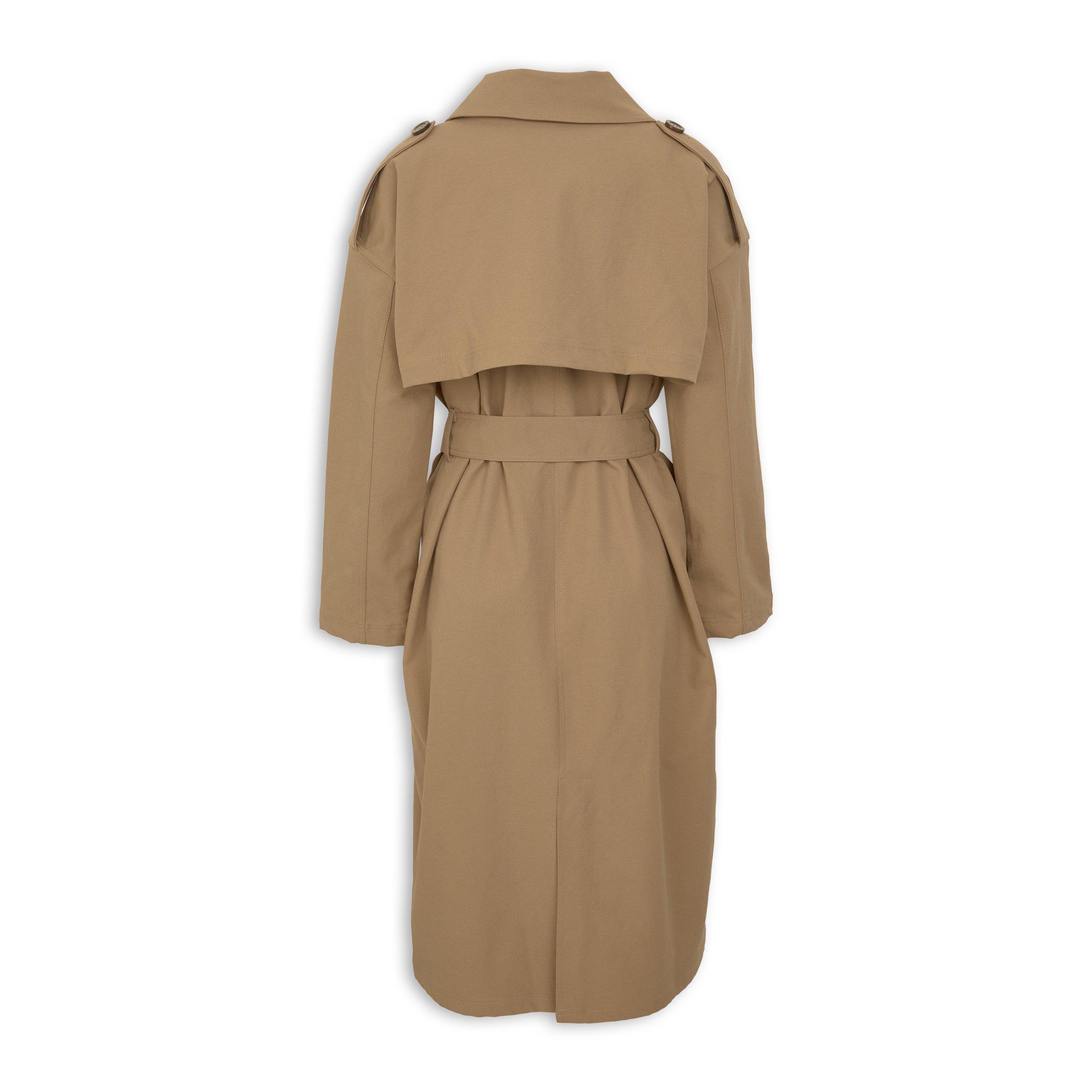 Camel Brown Trench Coat (3265566) | Amber