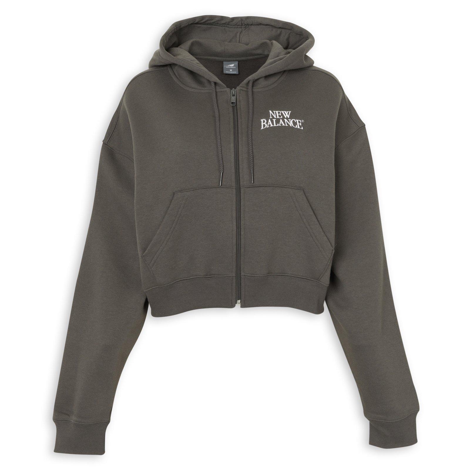 Grey Linear Heritage Zip Hoodie (3266145) | New Balance