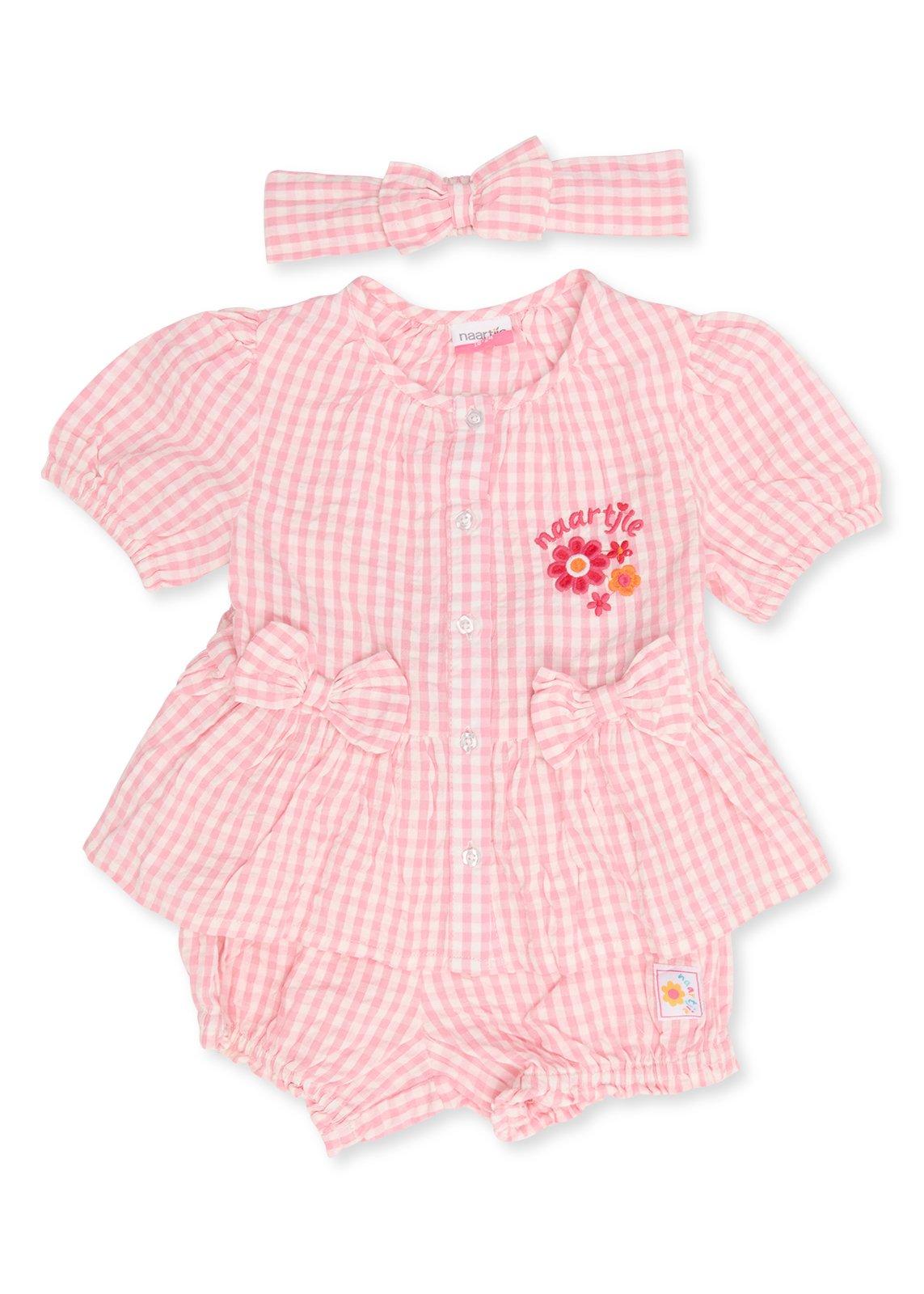 Baby Girls Pink Gingham Top Set (3266249) | Naartjie