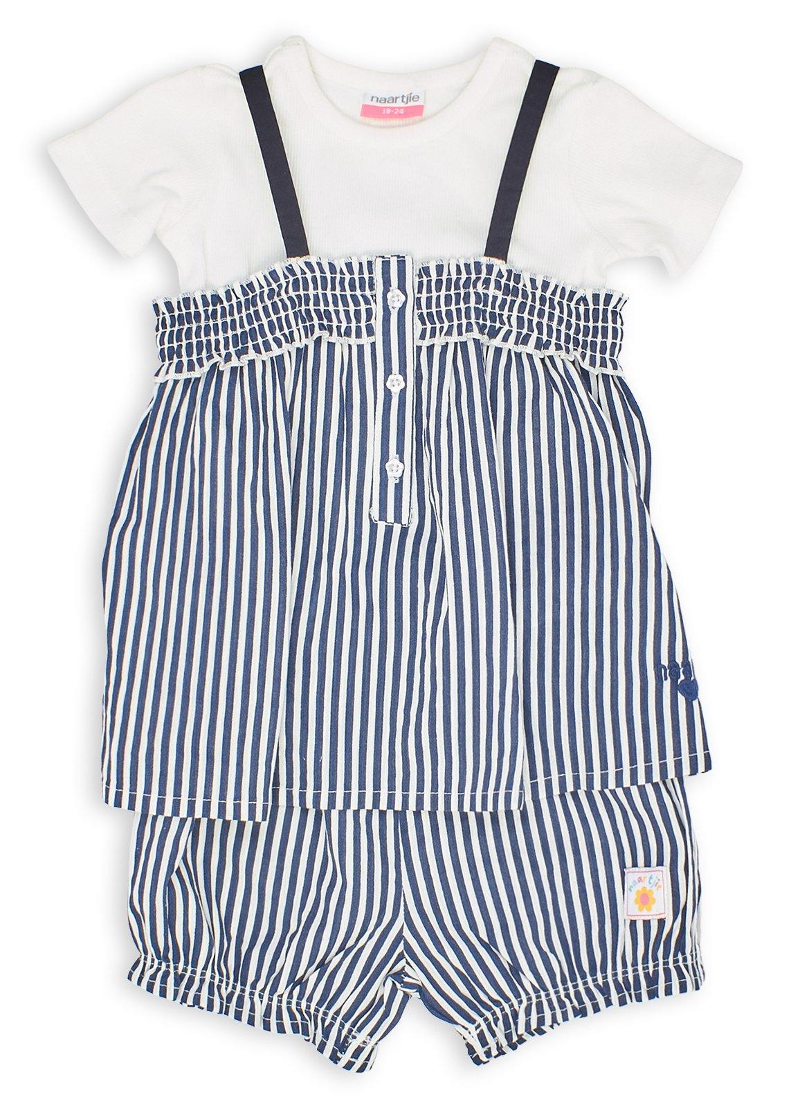 Baby Girls Navy Striped Cami Set