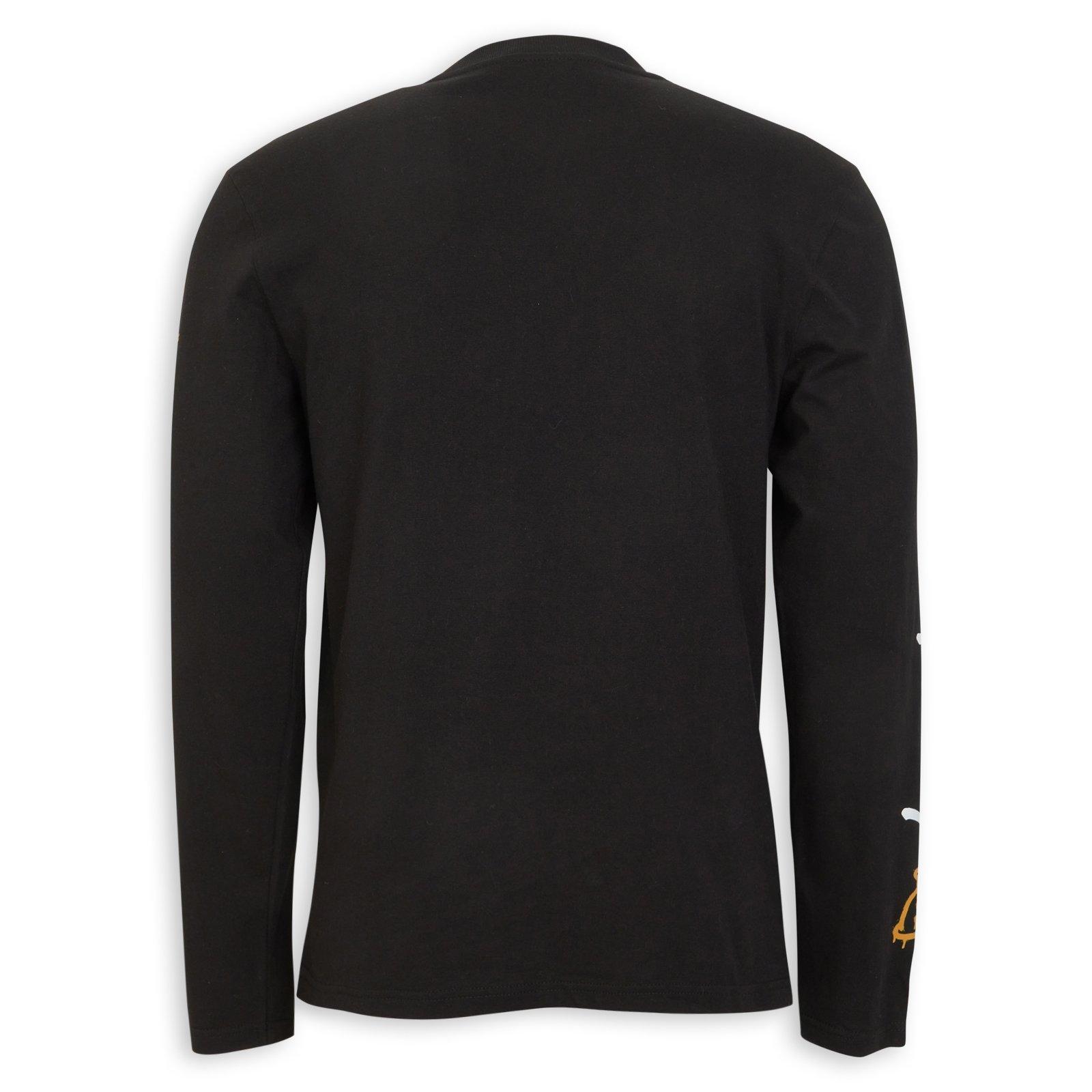 Black Long Sleeve Bunny Tee (3266576) | Identity