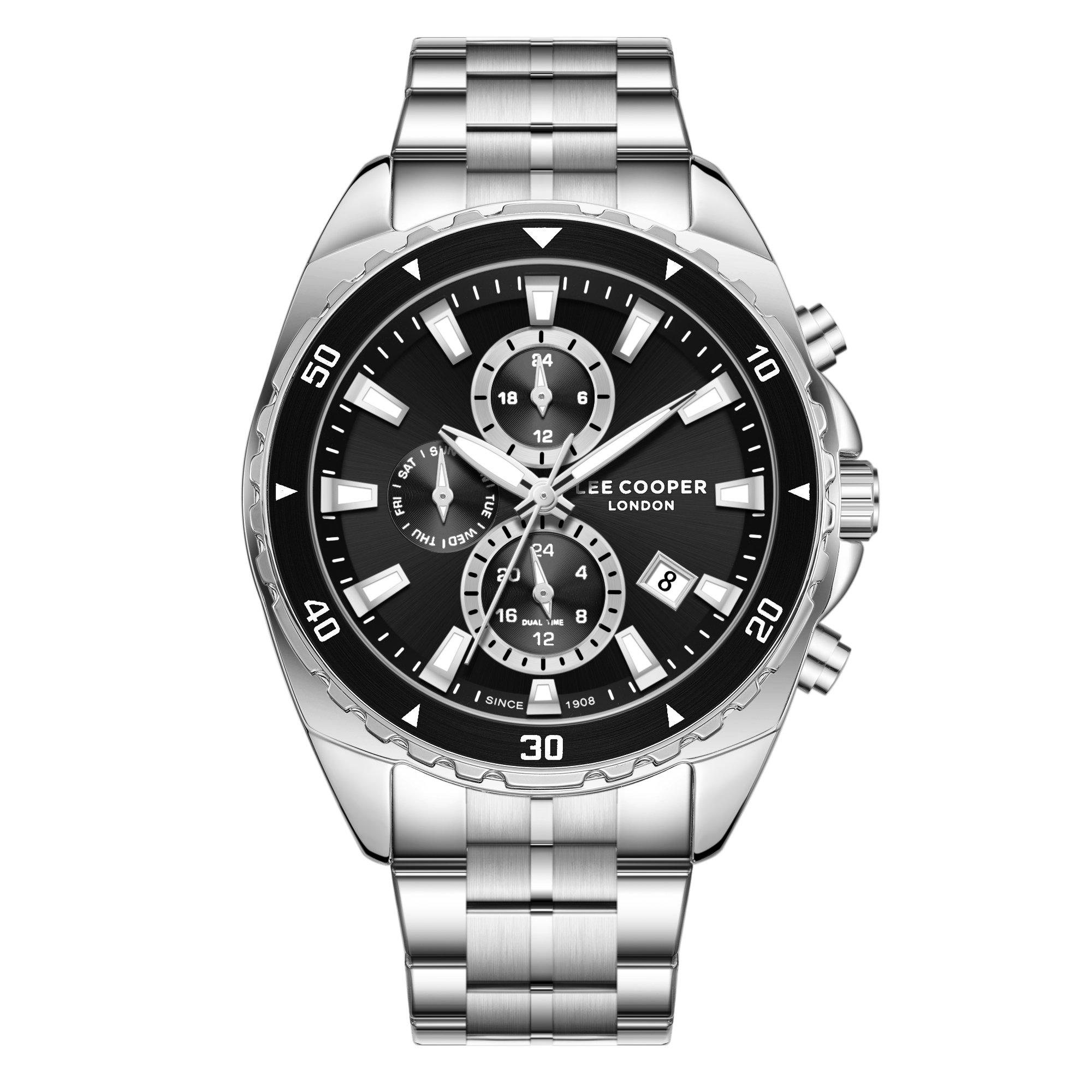 Silver and Black Metal Watch (3266958) | Lee Cooper