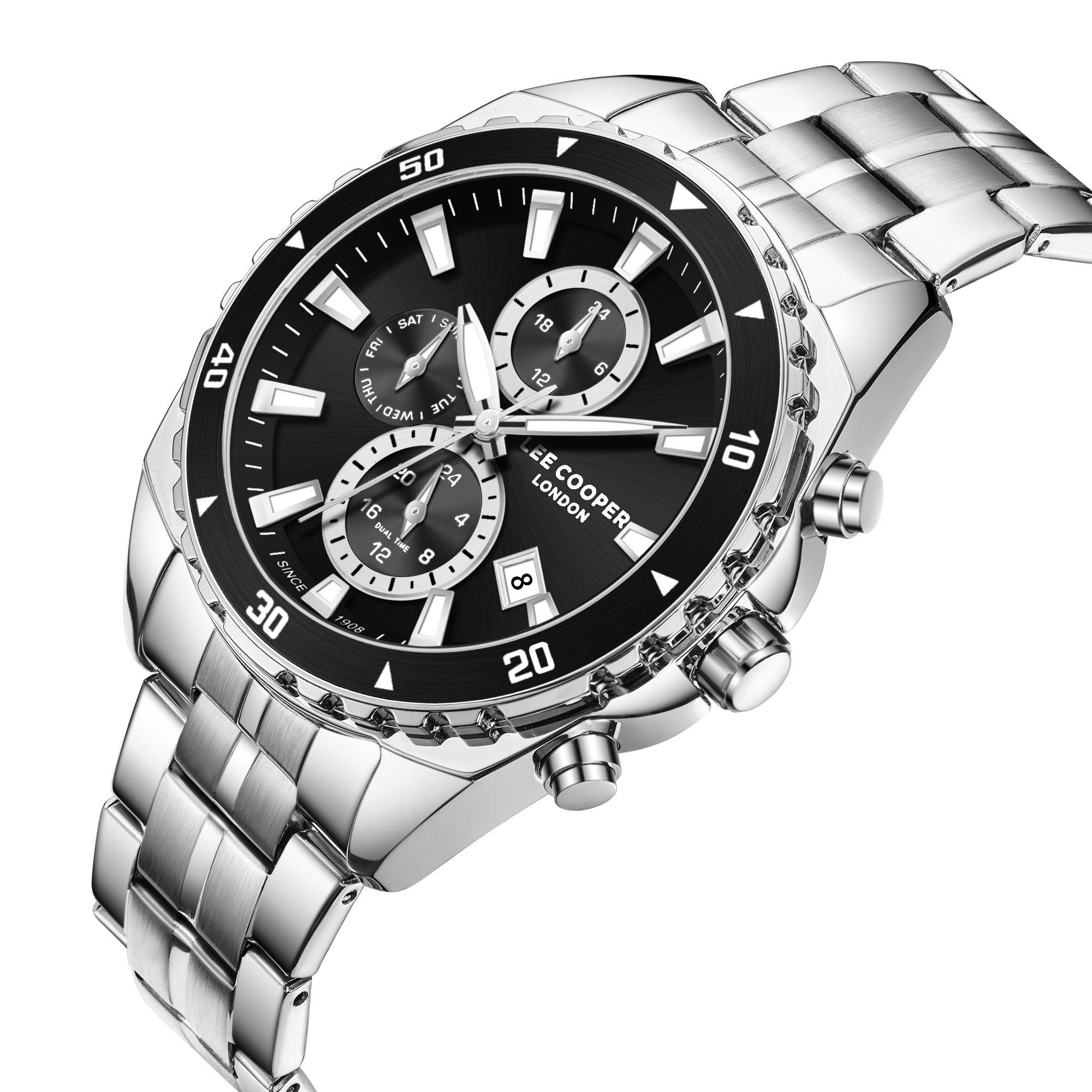Silver and Black Metal Watch (3266958) | Lee Cooper
