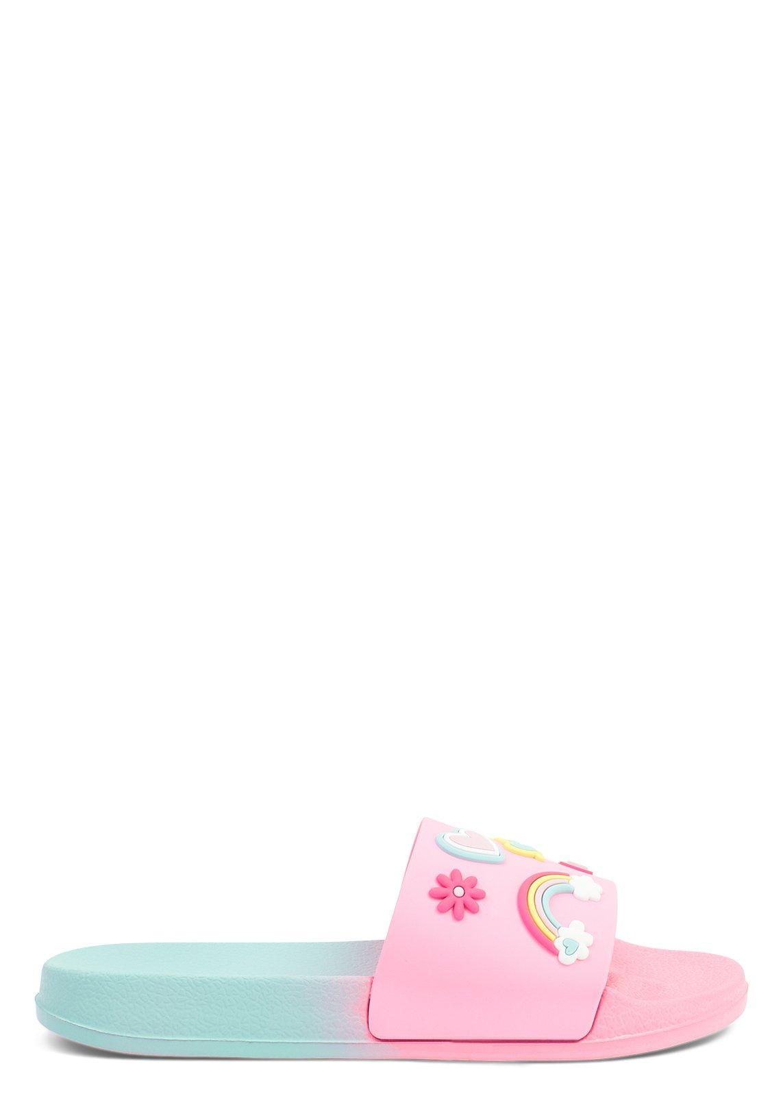 Girls Pink Ombre Pool Slides