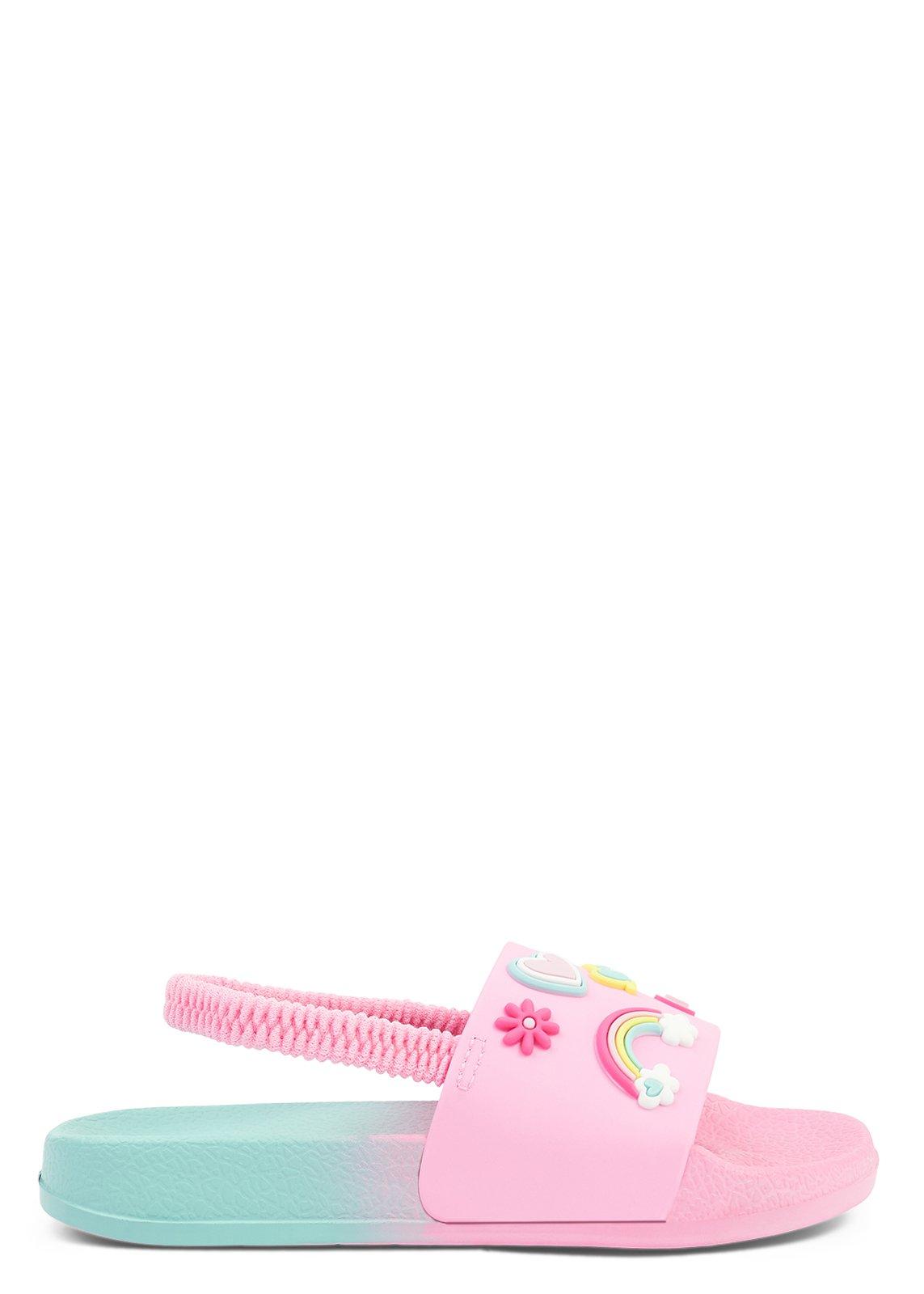 Baby Girls Pink Ombre Pool Slides