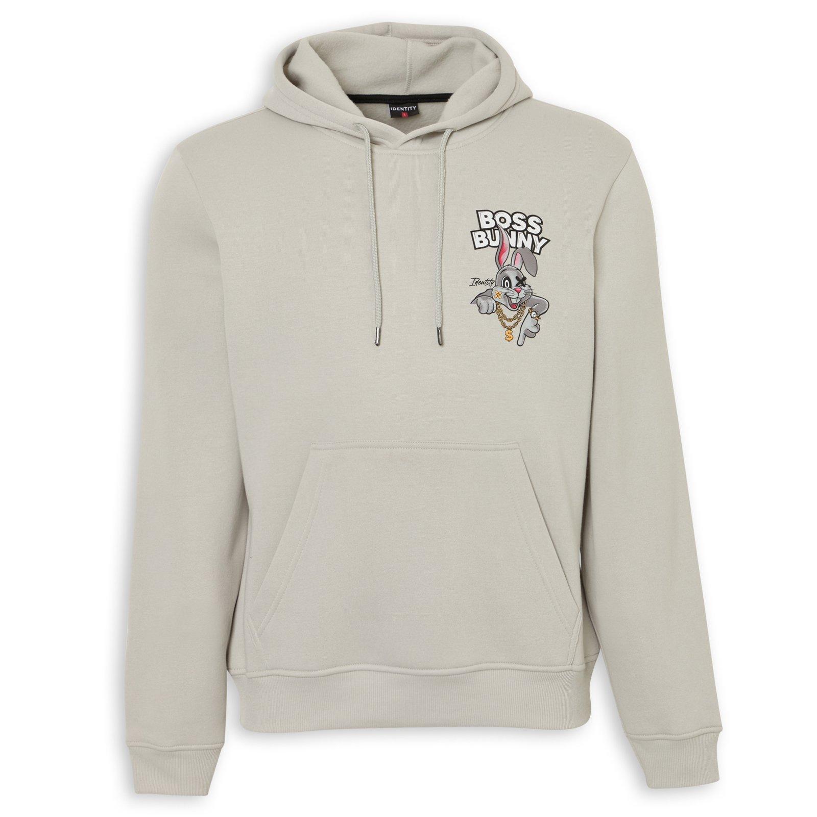 Grey Back Print Hoody (3267047) | Identity