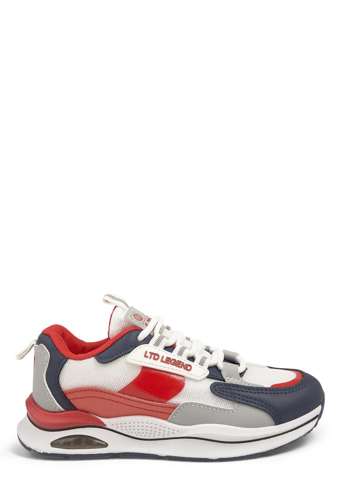 Kid Boys Red Colourblocked Sneakers (3267129) | LTD Kids