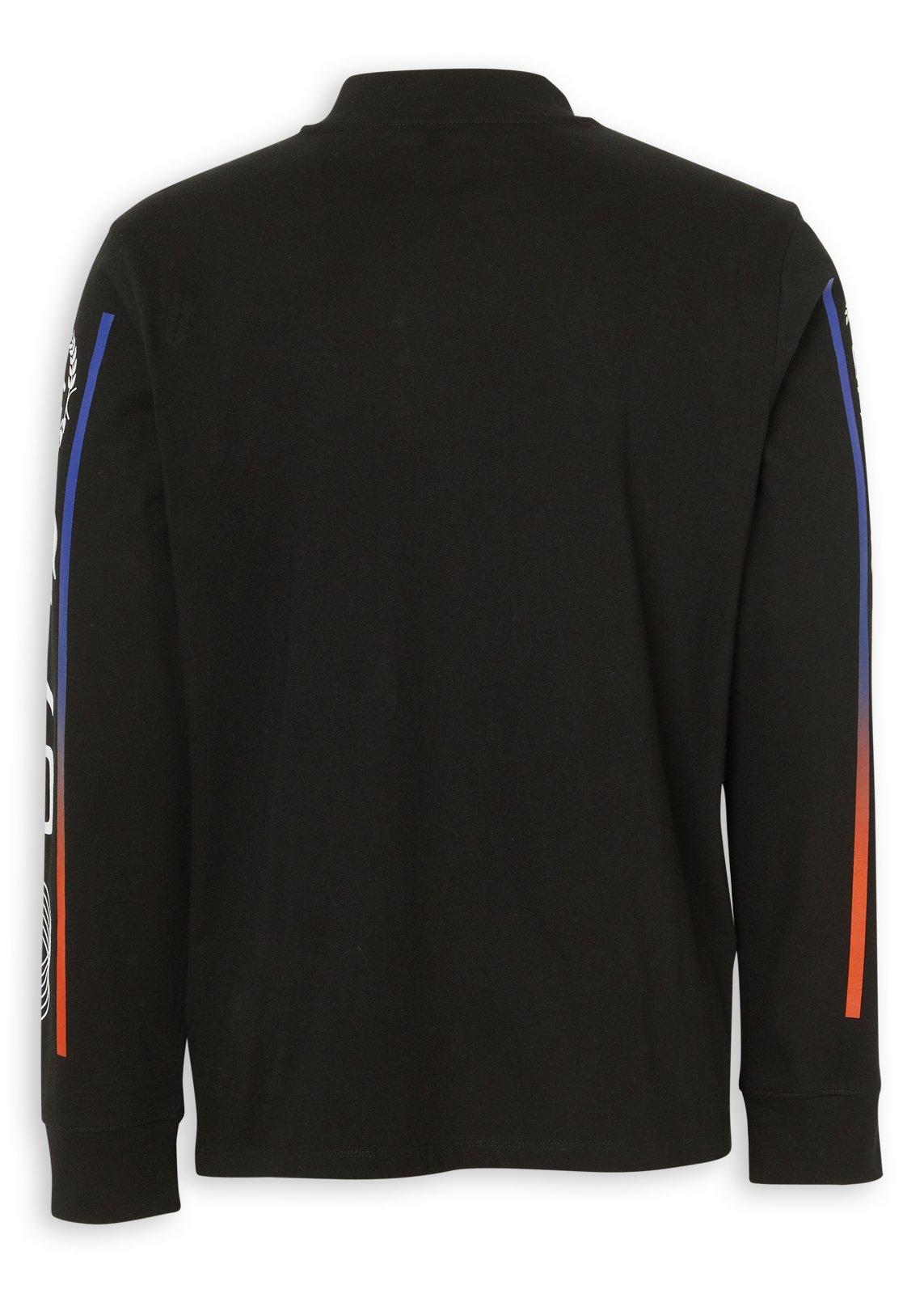 Black Graphic Long Sleeve T-shirt (3267717) | UZZI