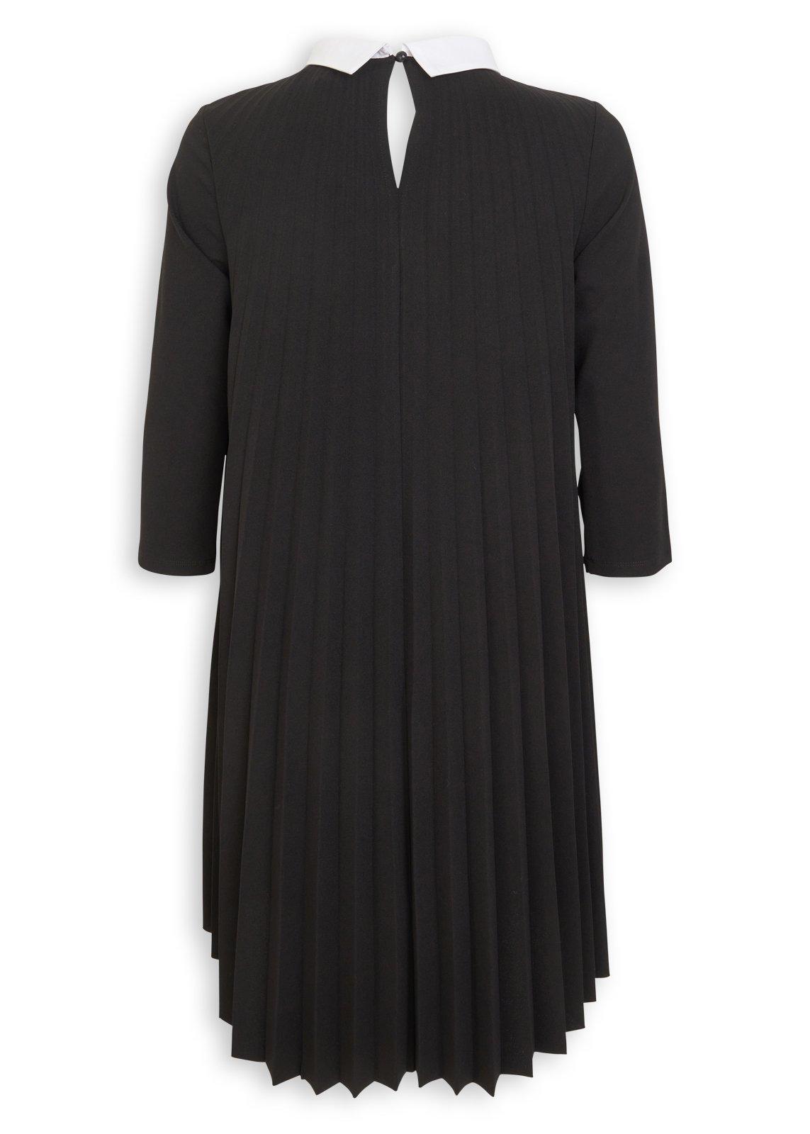 Black & White Trim Pleated Dress (3268051) | Finnigans