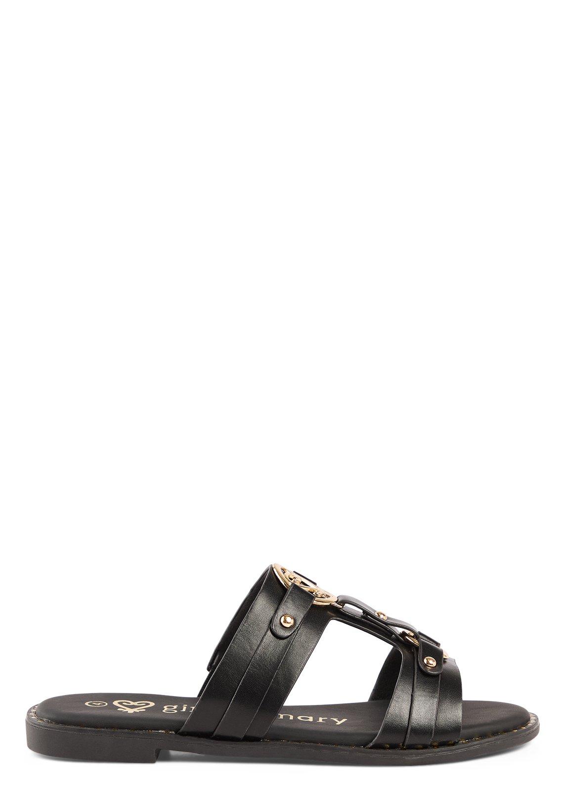Black T-Bar Mule Sandals (3268374) | Ginger Mary
