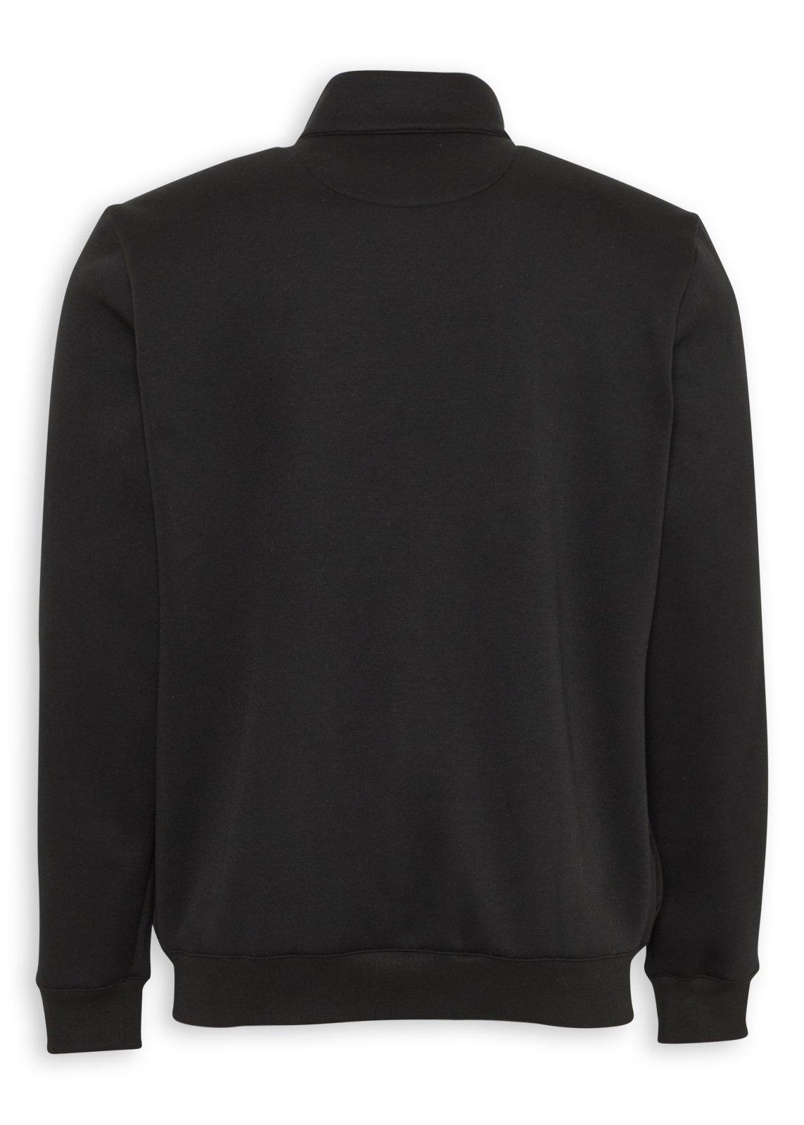 Black Zip Through Sweat Top (3268910) | Fuel