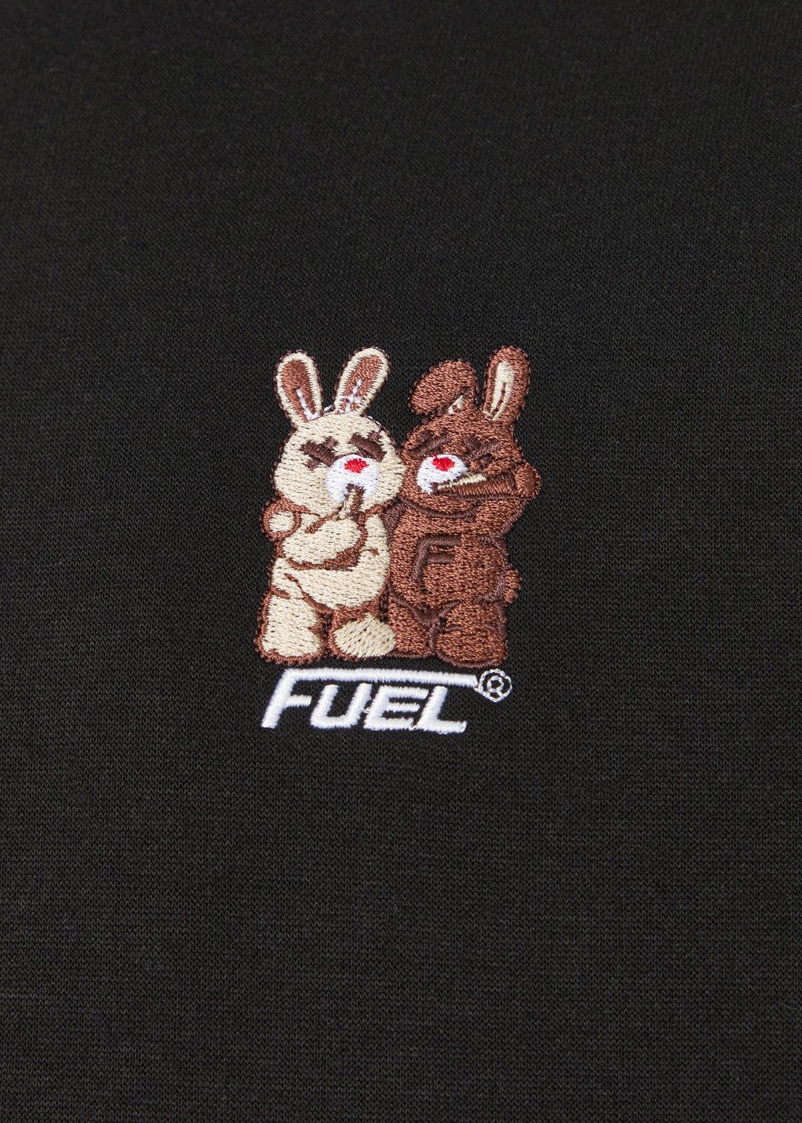 Black Zip Through Sweat Top (3268910) | Fuel