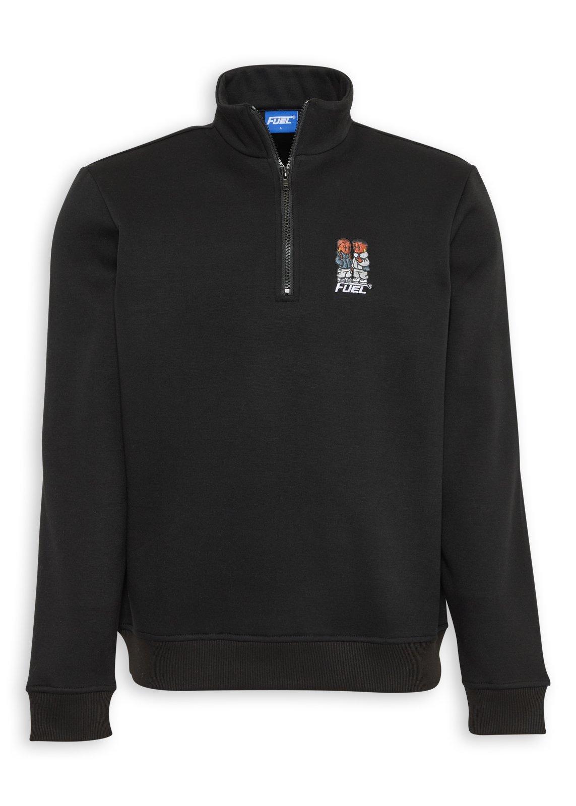 トップス 56 Black Basic Quarter Zip Sweat Top (3268911) | Fuel