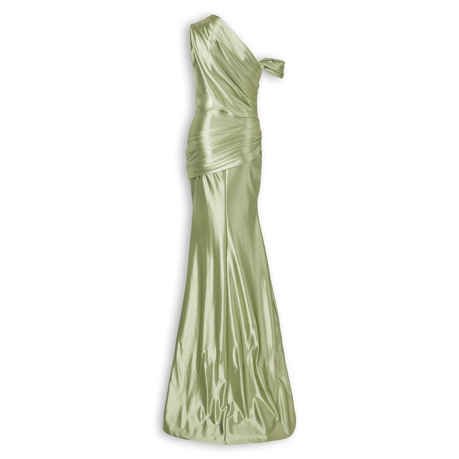 kelly green slip dress Harpor Satin Mini Dress in Kelly Green main image 1