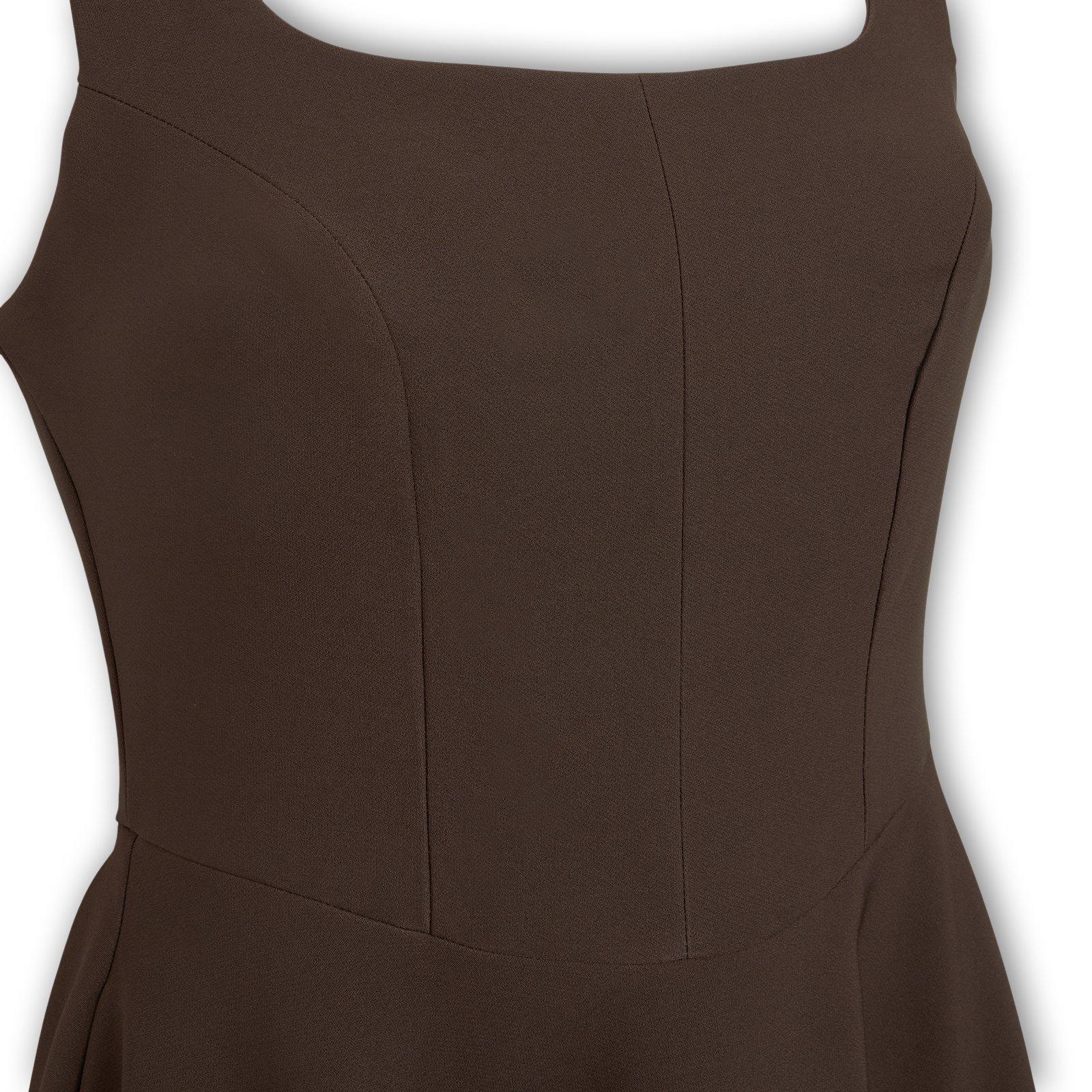 Chocolate Fit & Flare Midi Dress (3270834) | Arlow