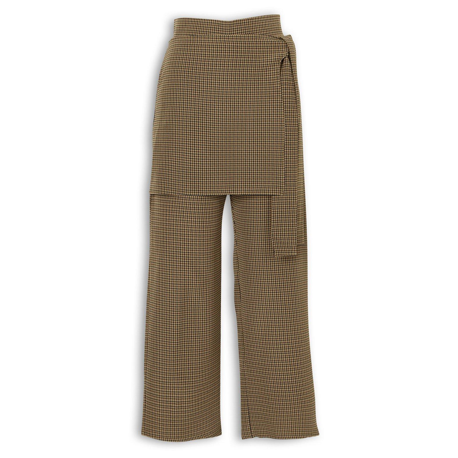 パンツ theredtheread Sscript layered skirtpants theredtheread