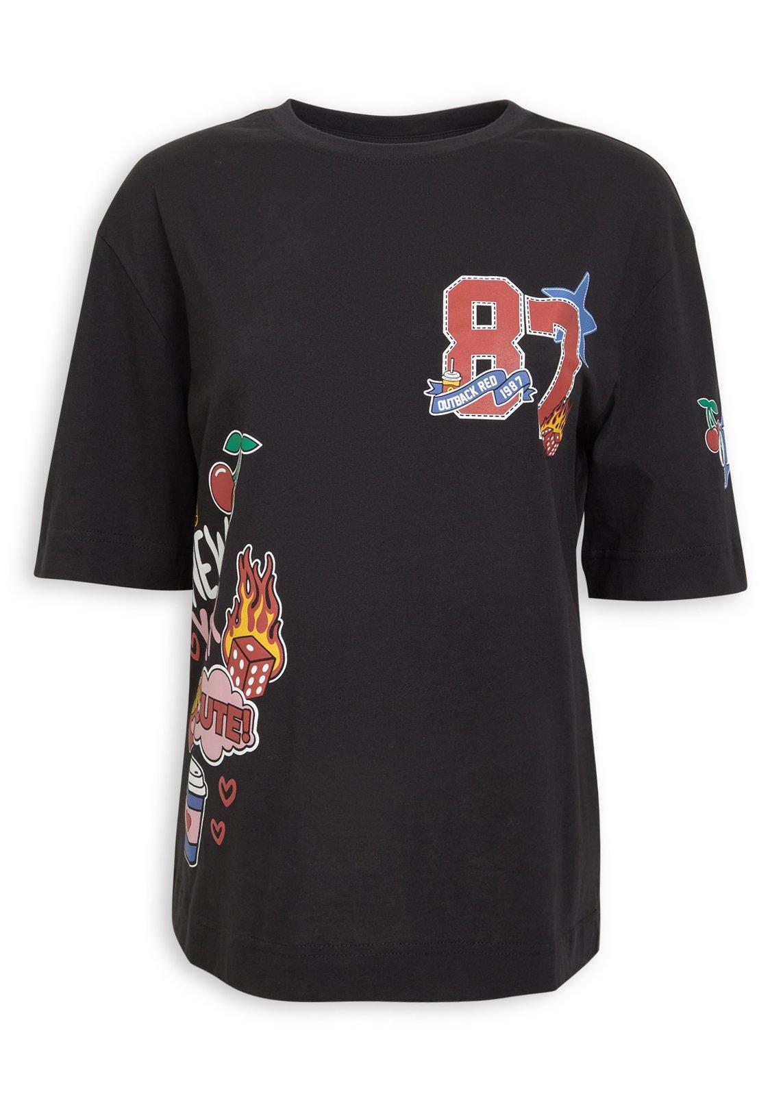Black Multi Placement Graphic T-Shirt (3272713) | OUTBACK RED