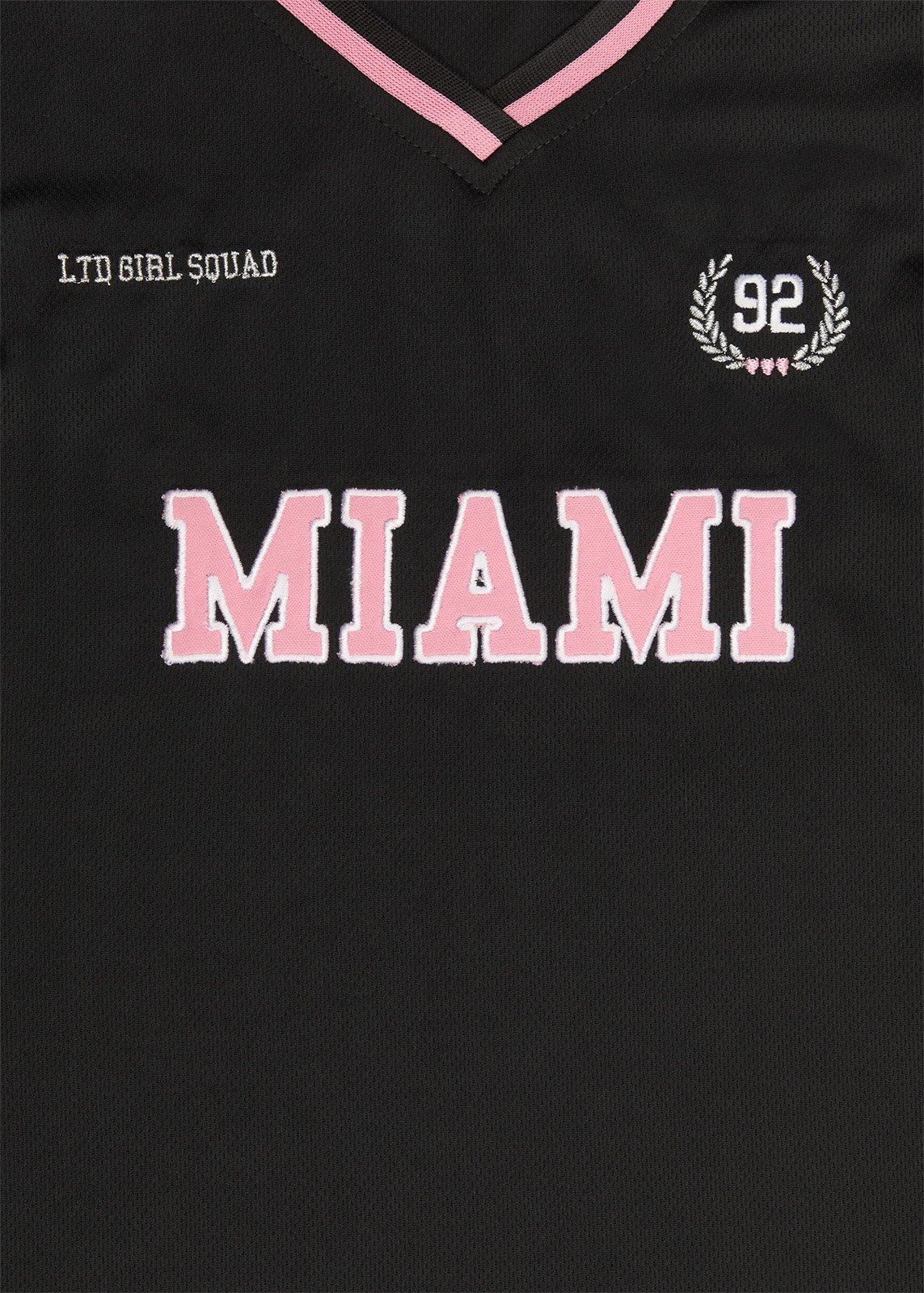 Girls Black V-neck T-shirt (3273217) | LTD Kids