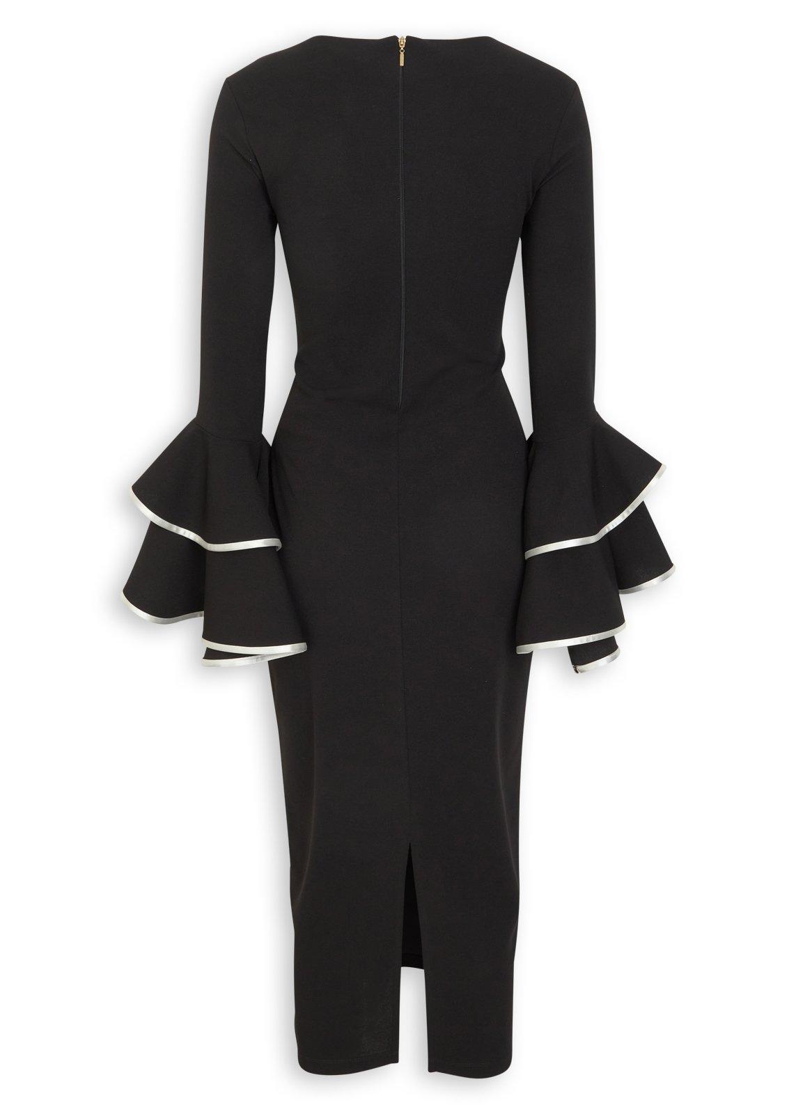 ワンピース Candy sleeve dress Black & White Tipped Dress (3273332) | Ginger Mary