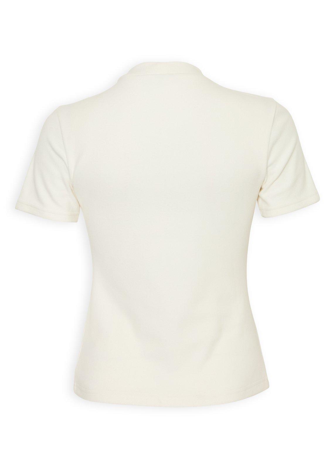 White & Beige Brushed Turtle Neck Tops (3273557) | Inwear