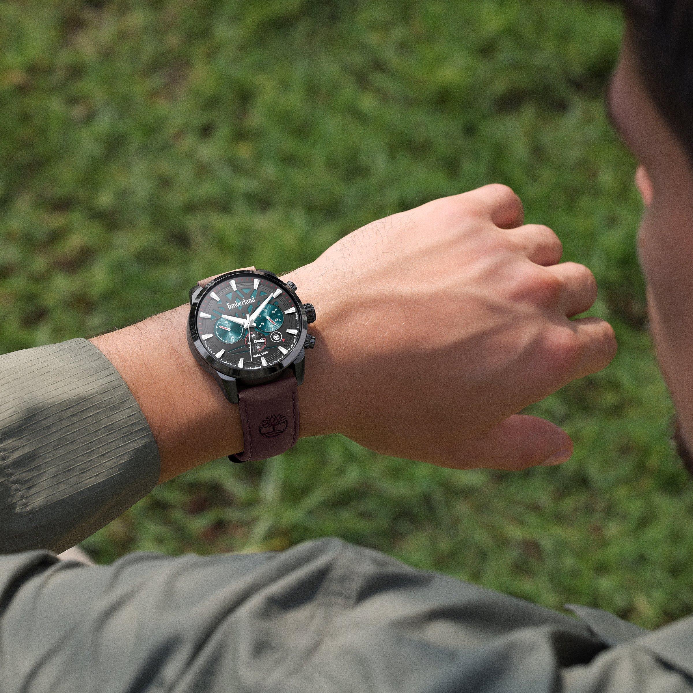 Brown Leather Henniker II Watch (3273832) | Timberland