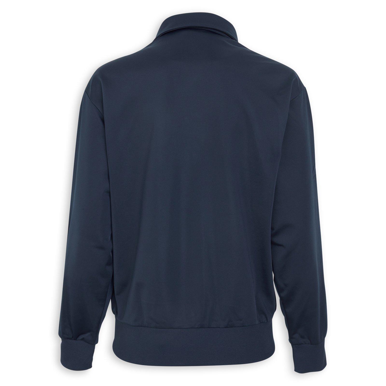 Navy Firebird Loose Nylon Top (3274355) | Adidas