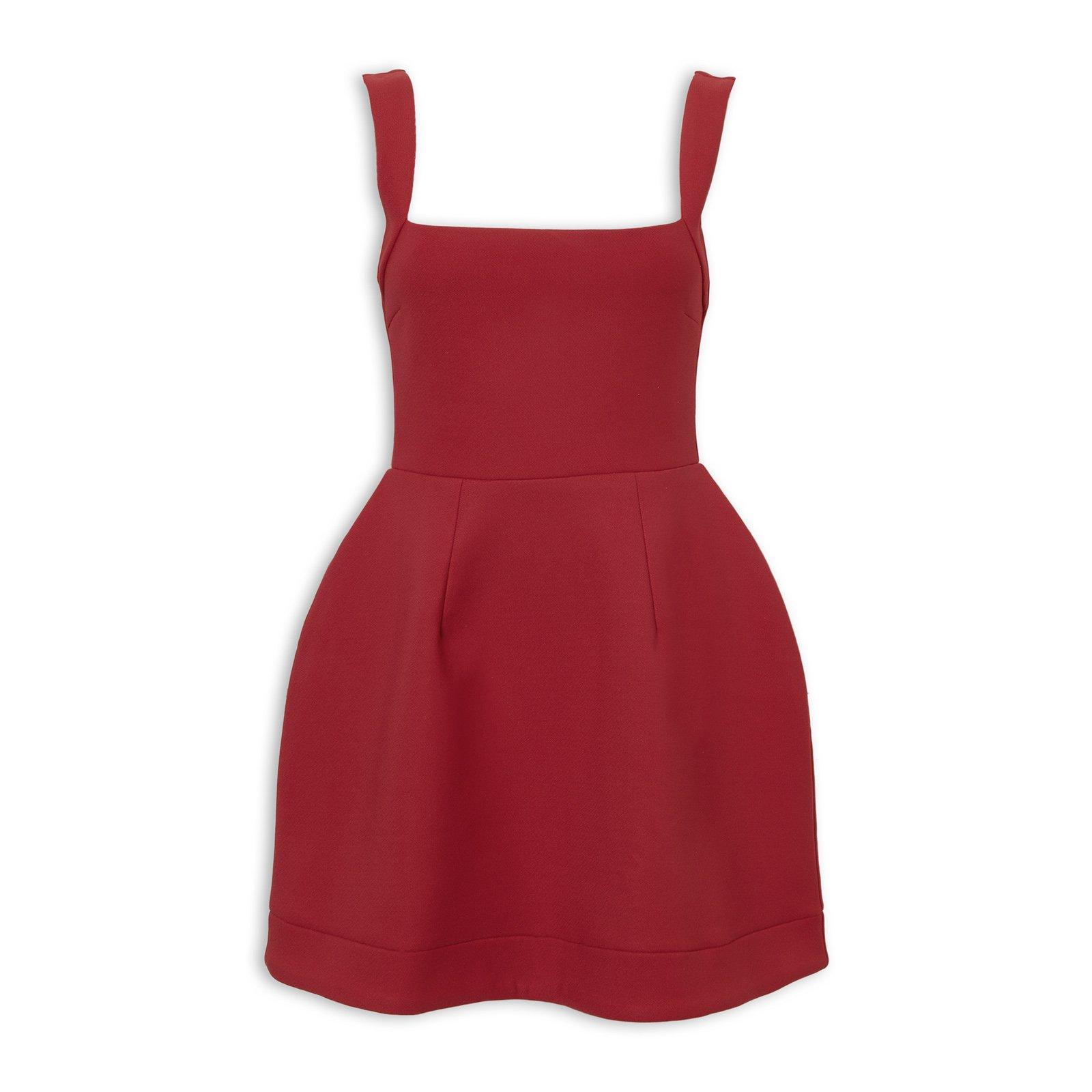 Deep Red Retro Mini Dress (3274973) | X&O Ladies