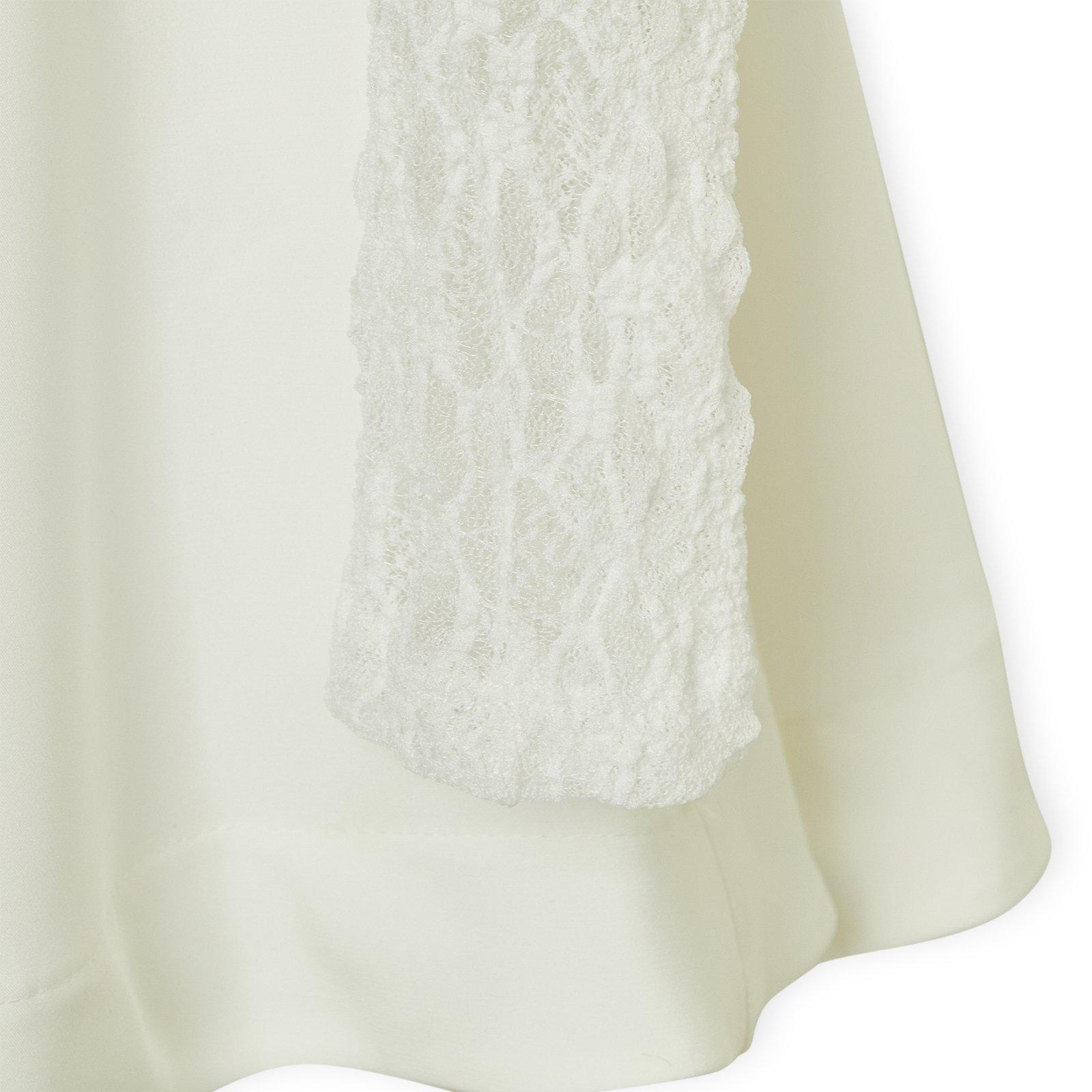 Ivory Lace Sleeve Skater Dress (3275279) | Miss Friday