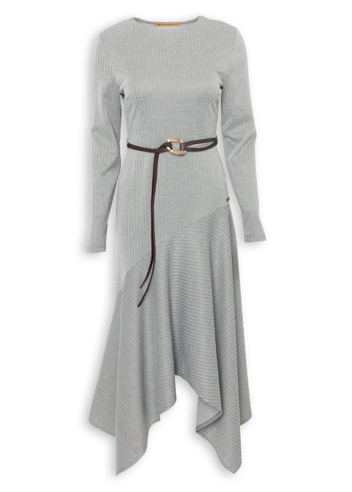 ワンピース theredthread S oval pleats dress GRY ワンピース
