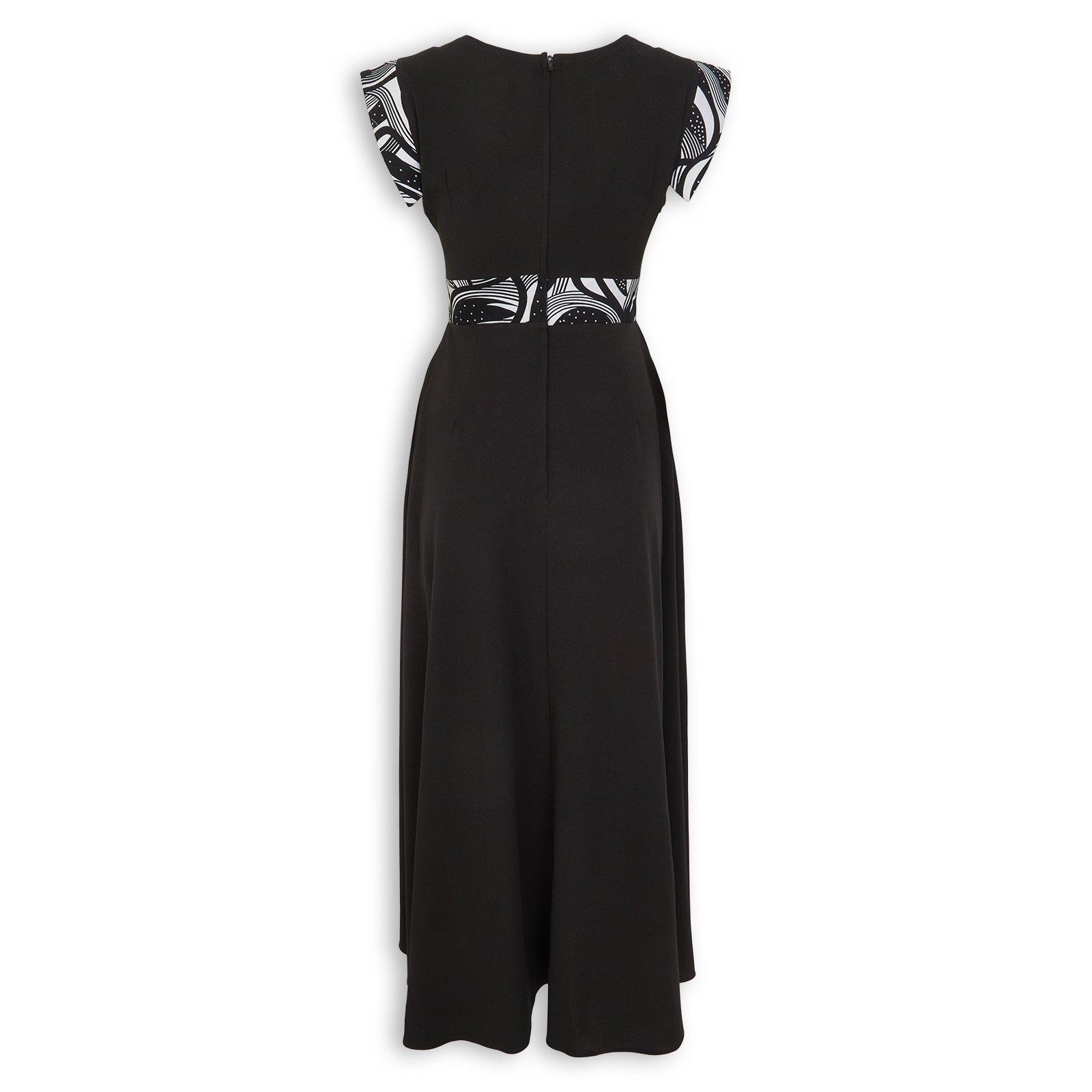 Black Fit & Flare Dress & Doek (3278269) | Mercia