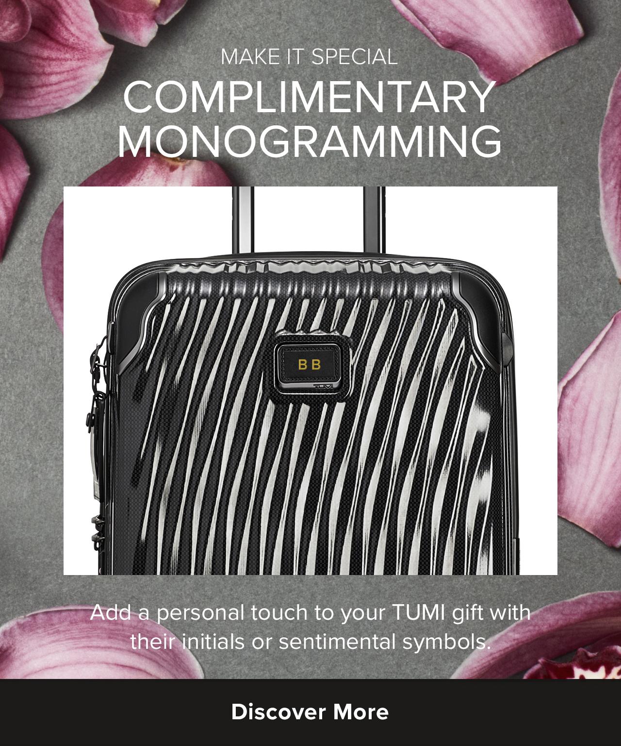 Make It Special: Complimentary Monogramming 