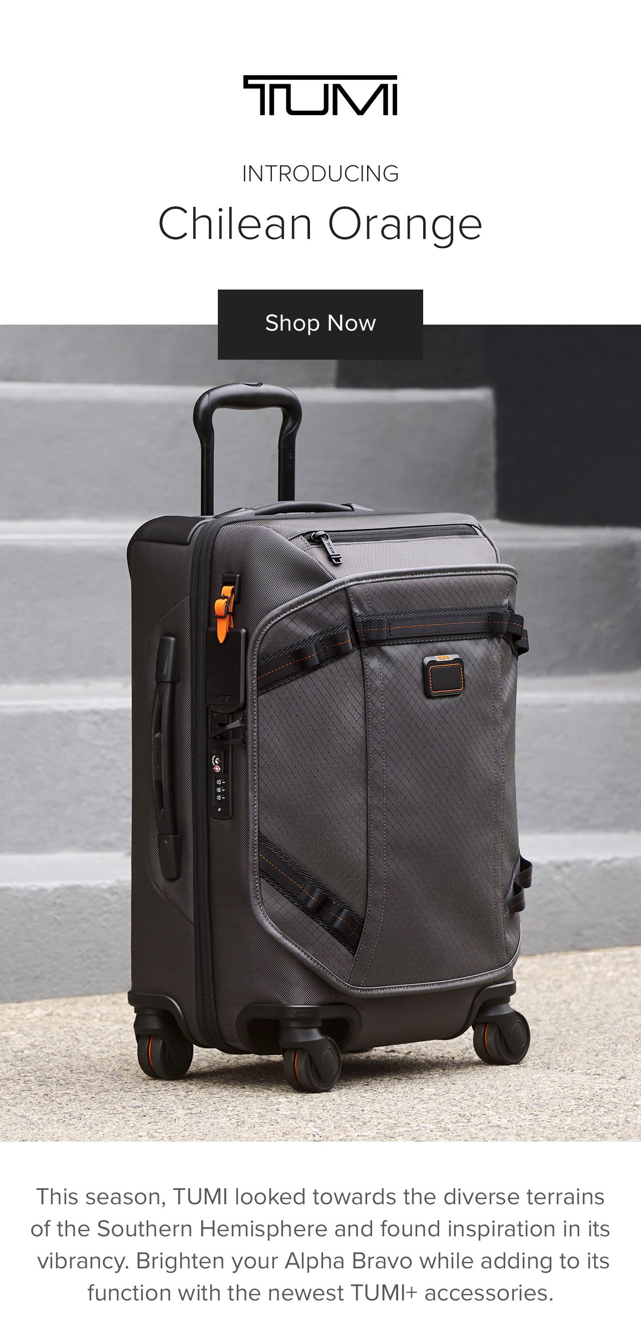 Tumi orange hotsell carry on