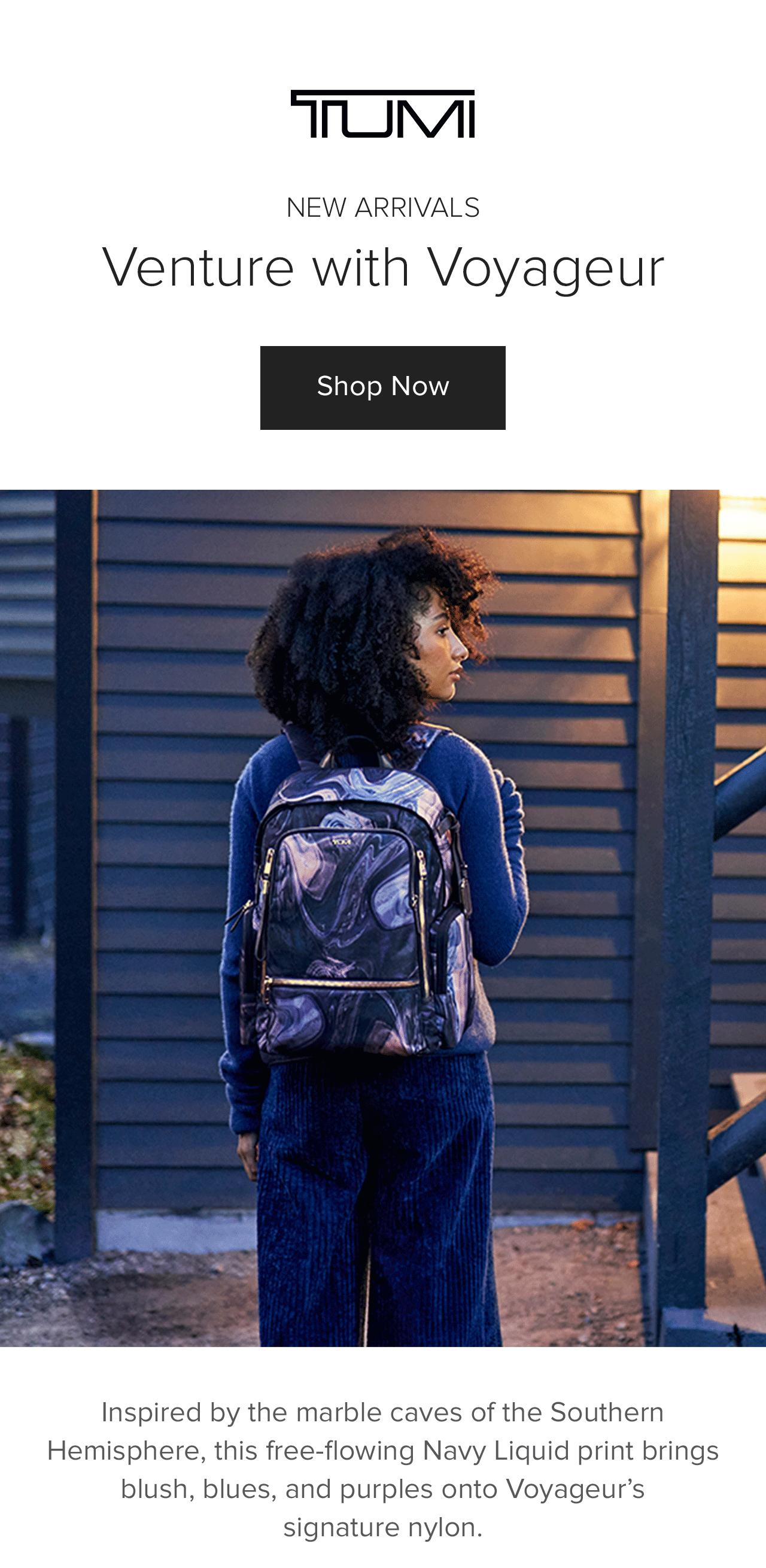 New Arrivals Venture with Voyageur: Inspired by the marble caves of the Southern Hemisphere.