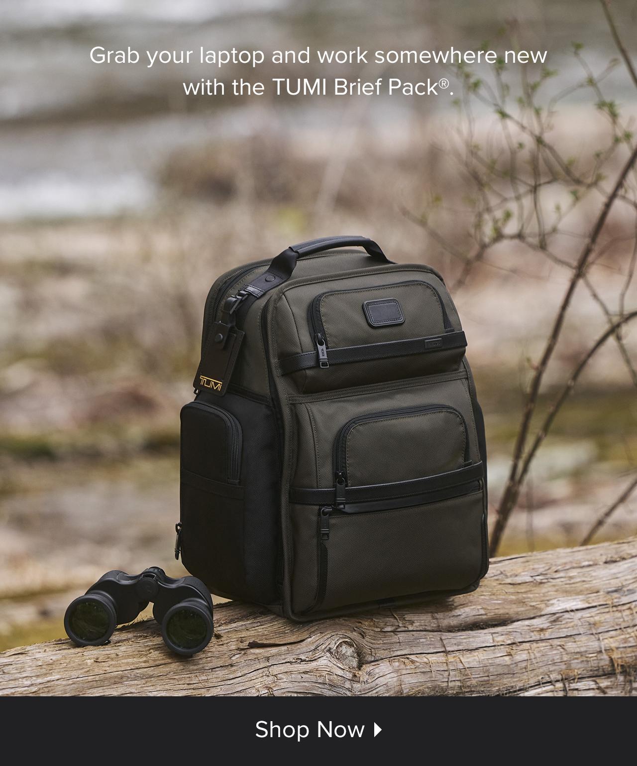 Grab your laptop and work somewhere new with the TUMI Brief Pack. 